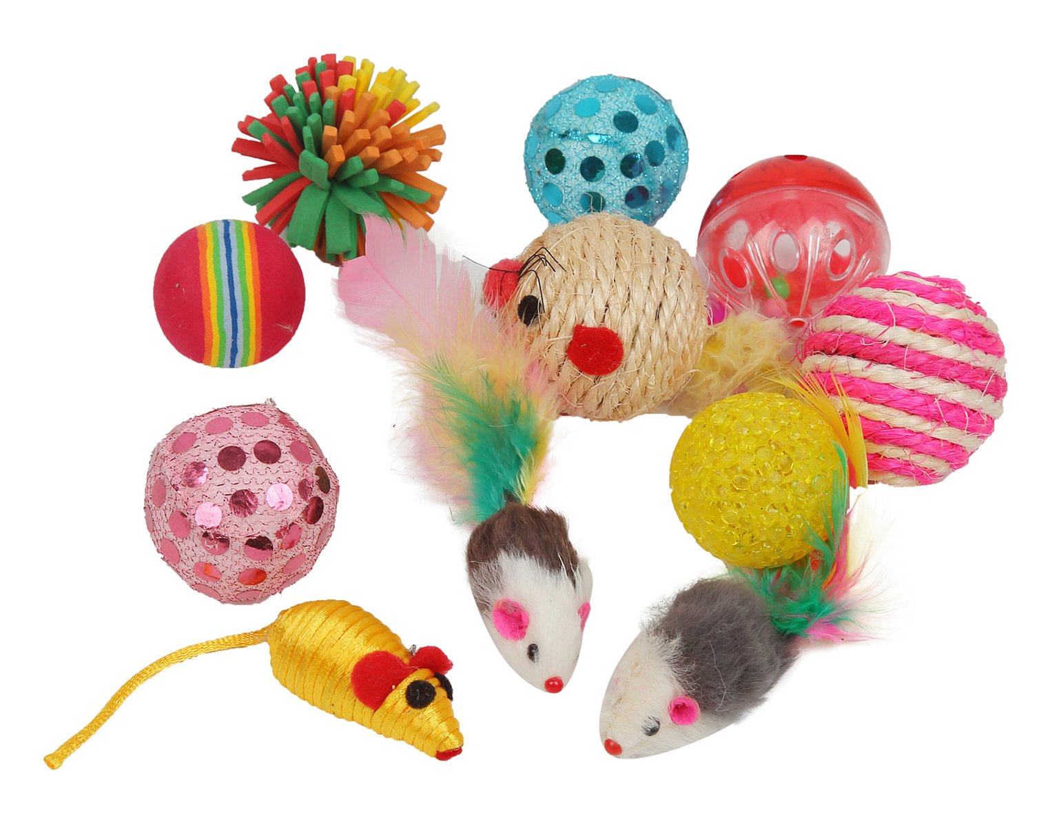 Fashion s Talk Cat Toys Variety Pack for Kitty 20 Pieces