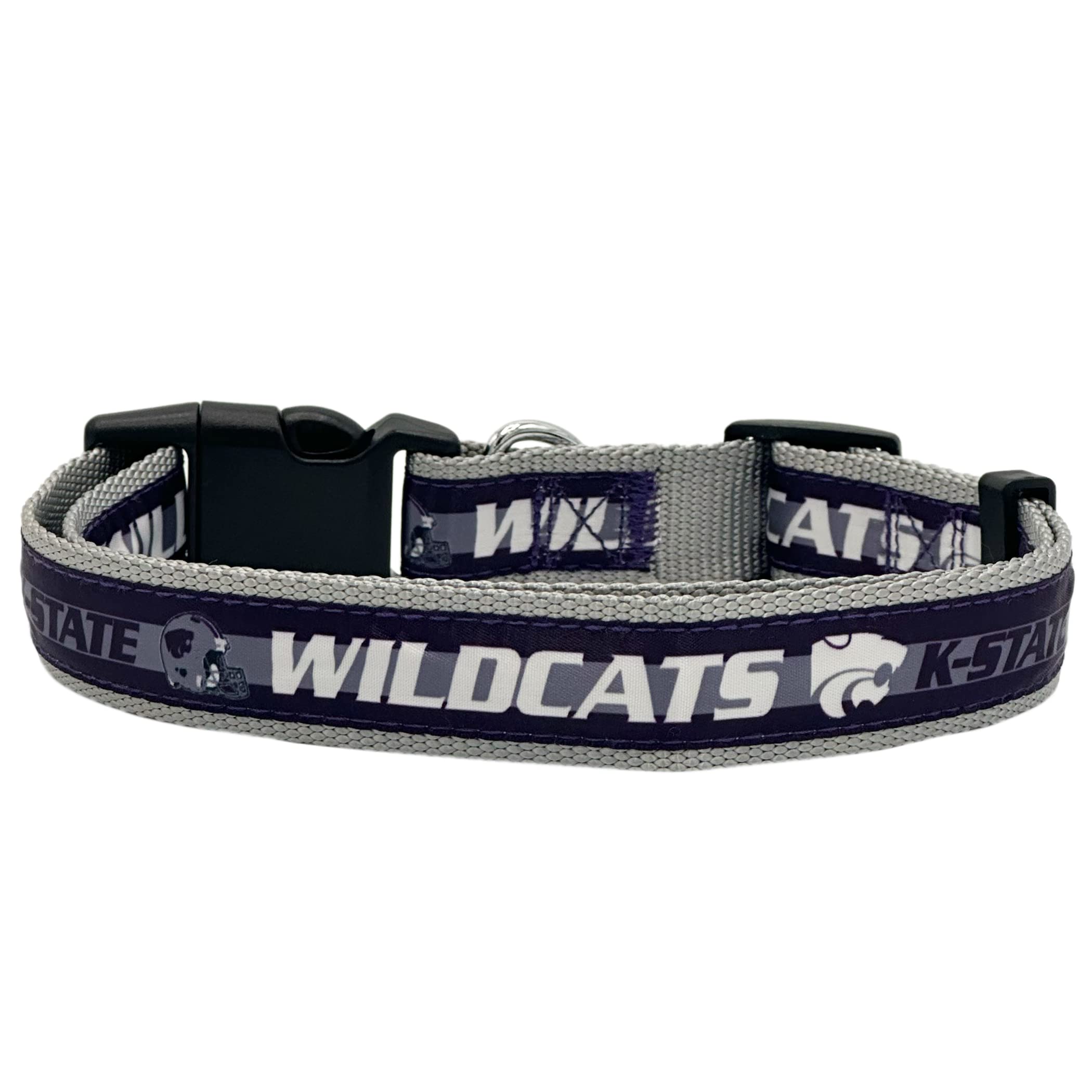 Pets First Collegiate Pet Collar Old Version Kansas State Wildcats Dog Collar, Size Large. Best Sports Team Collar For Dogs & Ca