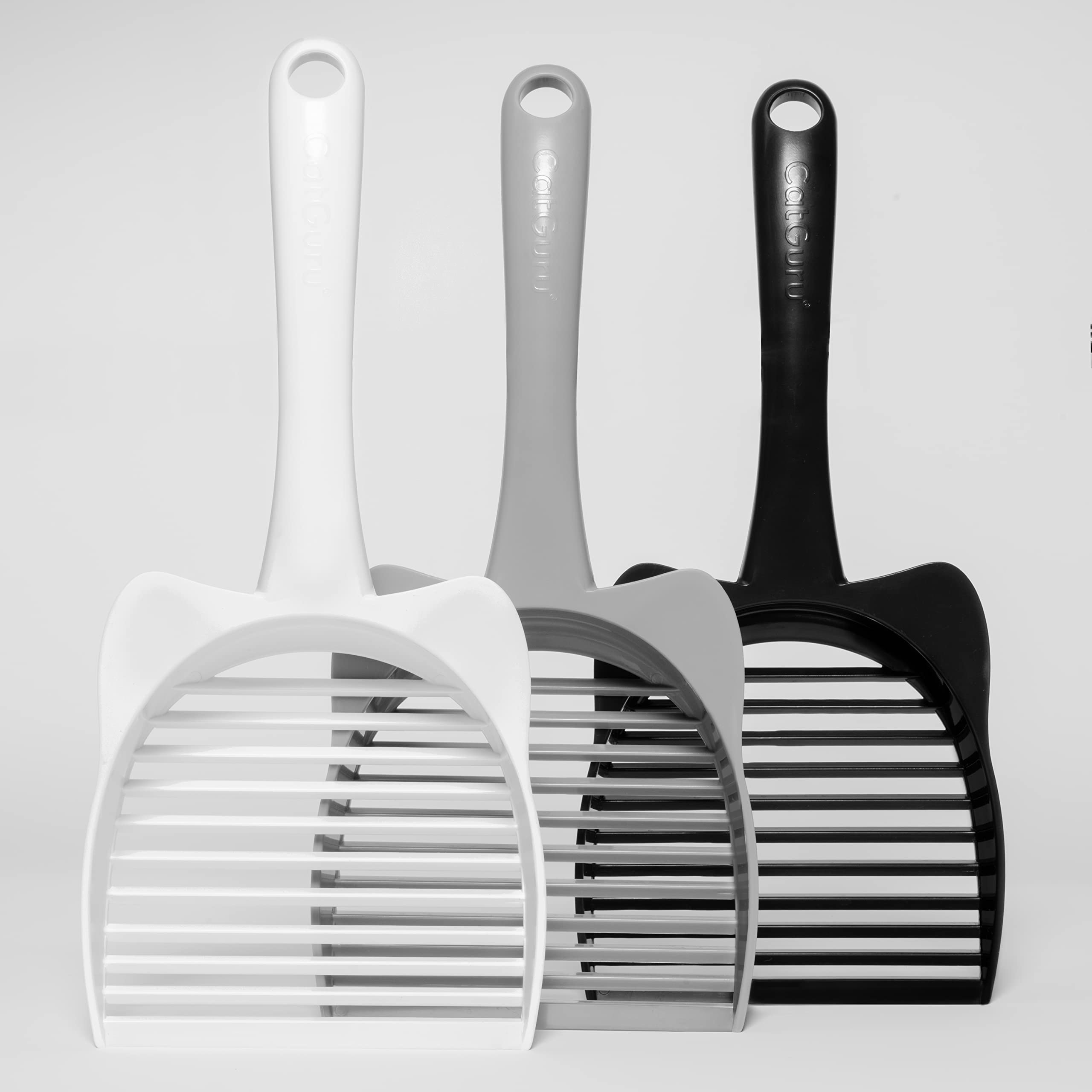 Catguru Cat Litter Scoop, Jumbo Litter Scoop, Litter Scooper With Deep Shovel & Long Handle, Super Fast Sifter, Durable Kitty Litter Scoop, Cat Stuff, Kitten Supplies (Gray)