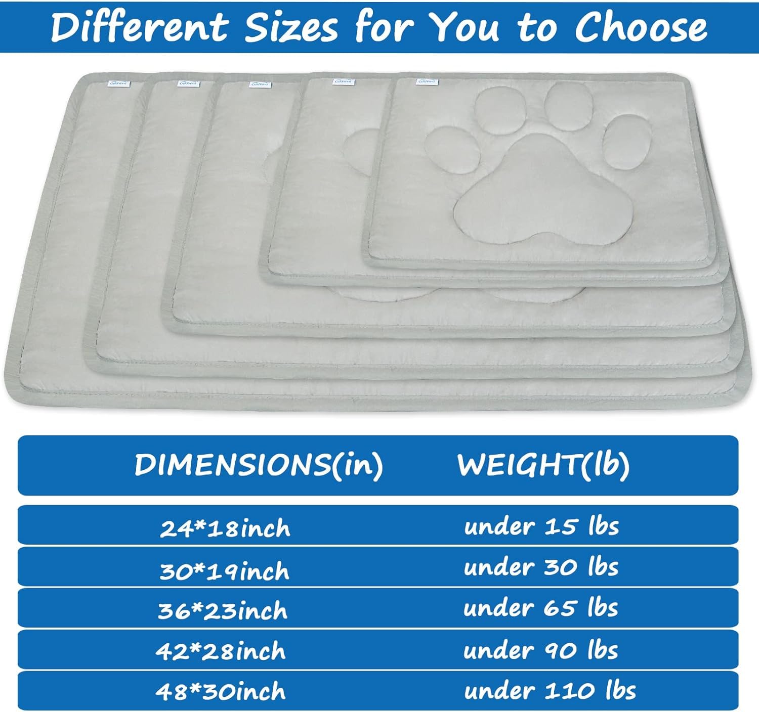 Dog Mat For Crate, Dog Bed Mat With Anti-Slip Bottom 23''X 36'', Warm Pet Bed Mat, Machine Washable Pet Mattress For Pet Sleepin