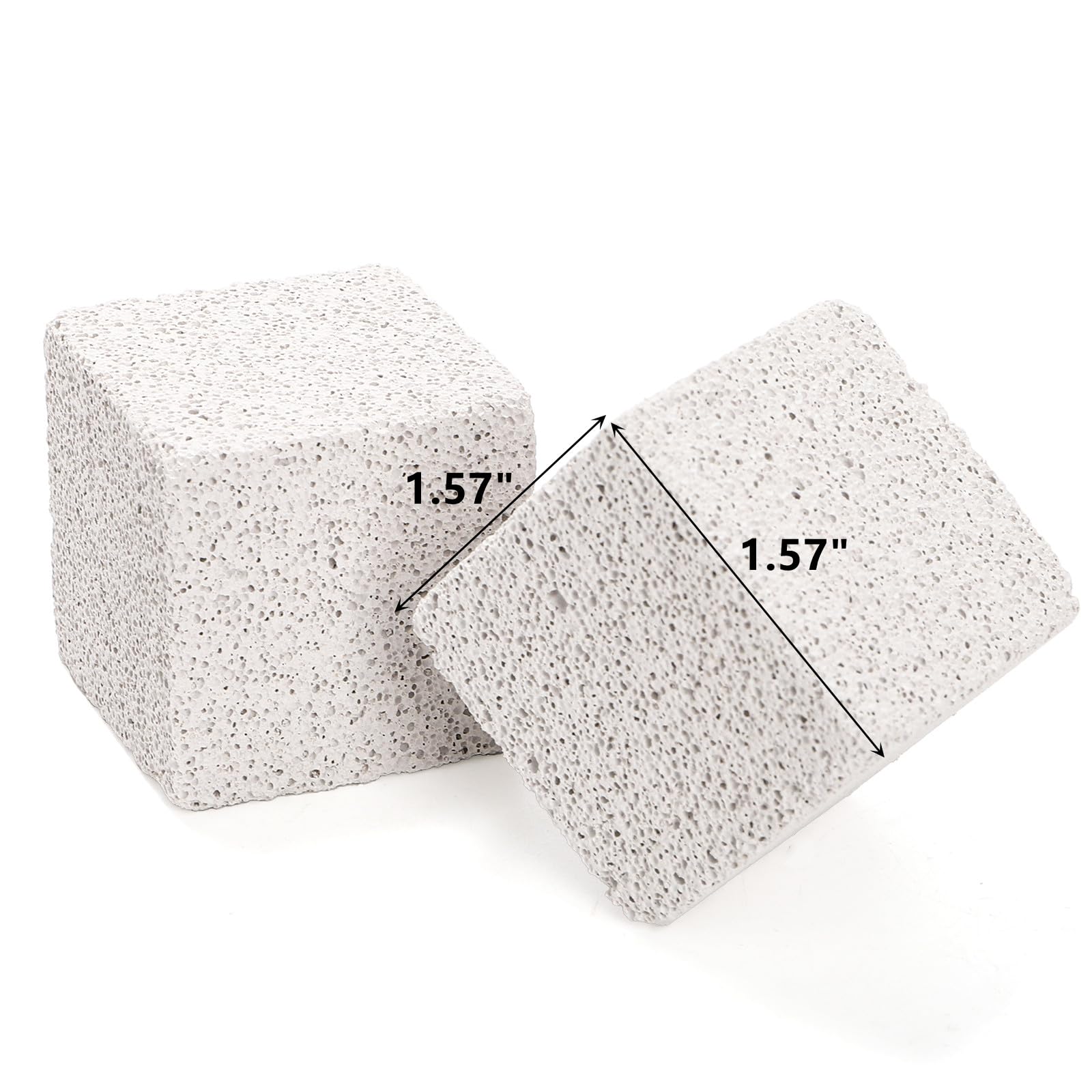 Deayou 30 Pack Small Animal Lava Bites, Hamster Teeth Grinding Block, Bunny Chew Toys, Natural Mineral Calcium Square Stone For