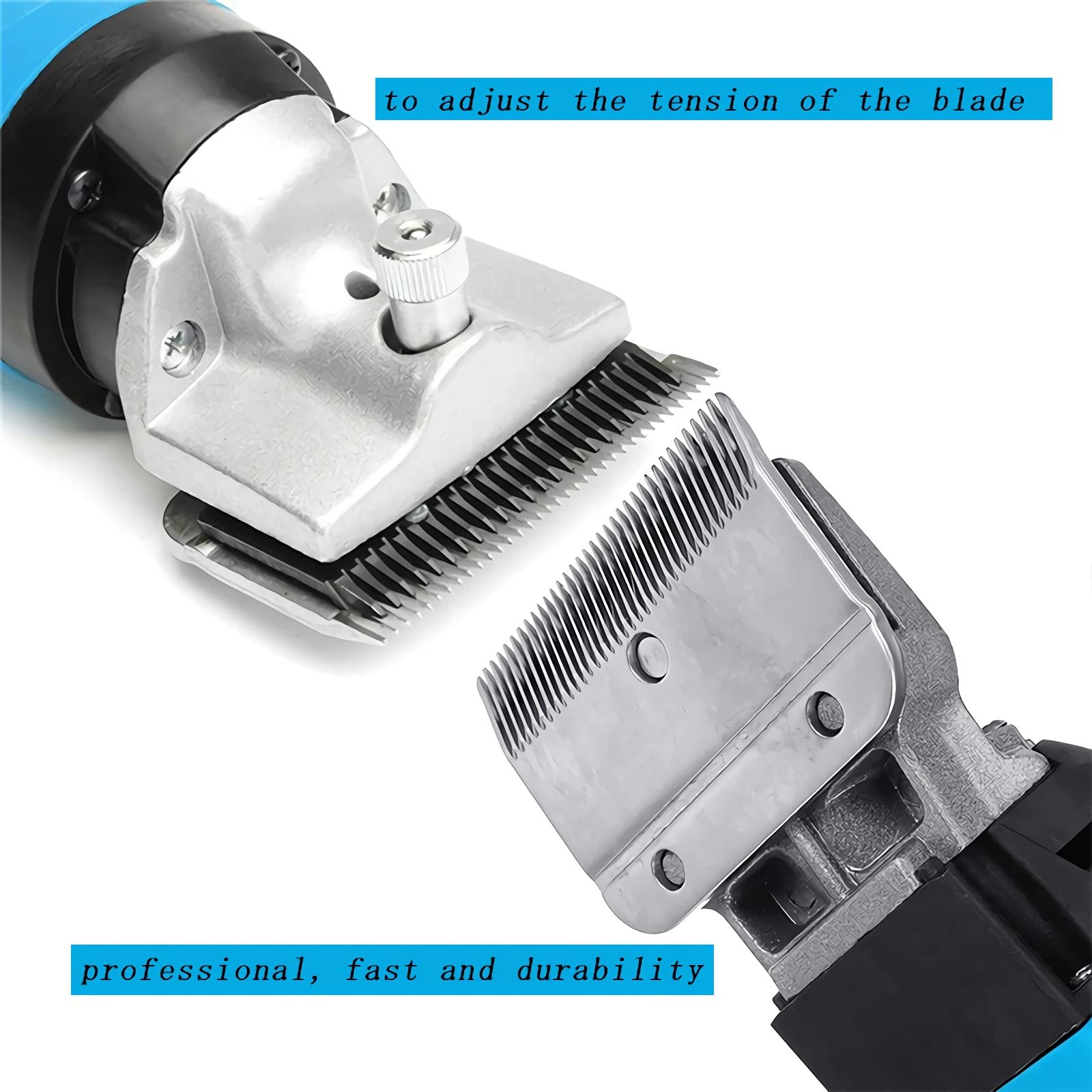 Towiac Horse Clippers,550W Electric Horse Grooming Kit,Professional Livestock Clippers, 6 Speeds Heavy Duty Equine Clippers For Dogs