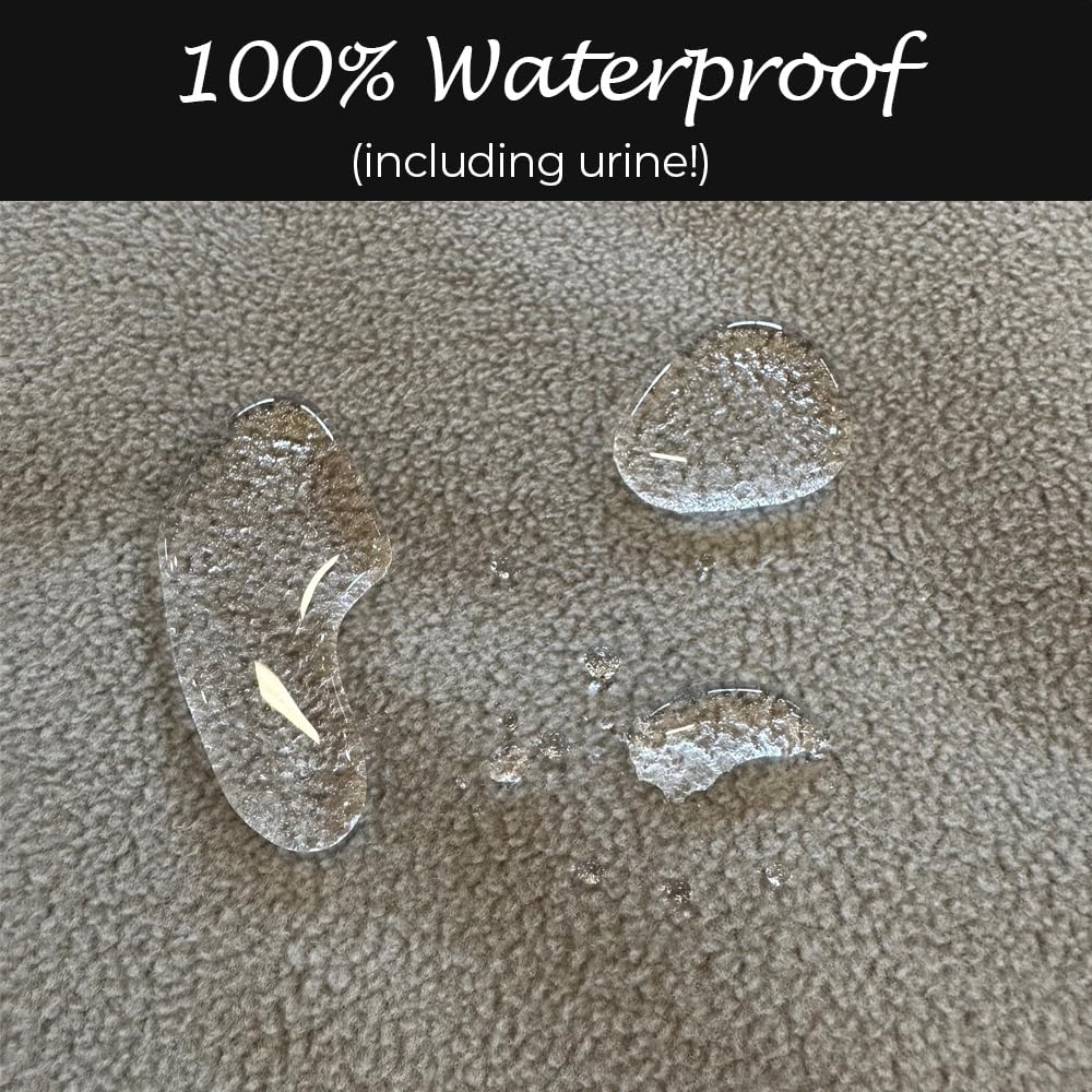 Mambe 100% Waterproof Furniture Cover Blanket for Dogs and Cats, Protection for Bed Couch Sofa Recliner Carpet, Soft Durable Was