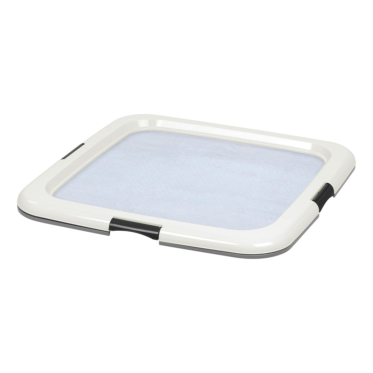 Iris Usa Pee Pads Square Pet Training Pad Holder For Dogs, Dark Gray
