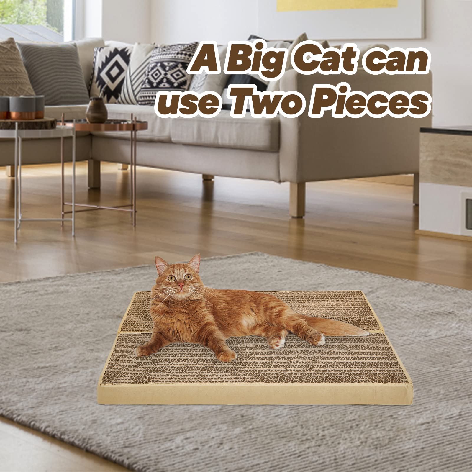 Happyfreesx Splicing Cat Scratch Pad: Cat Scratchers For Indoor Kitten, Cat Scratching Pad, Cat Scratcher Cardboard, Cat Scratching Pad, Premium Scratch From Cats, Double-Sided Design