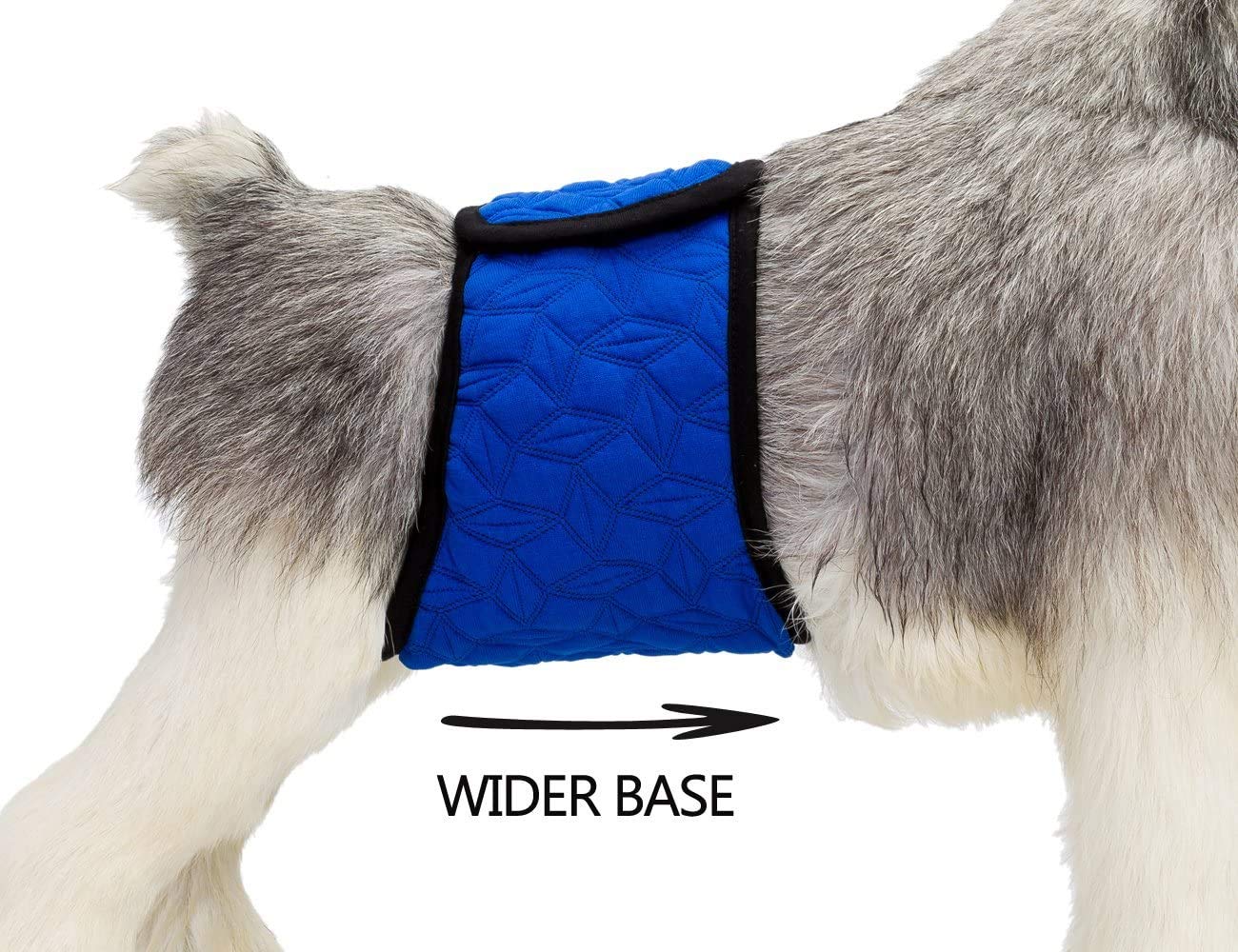 Mkono Male Dog Belly Band Wraps Washable Dog Diapers Male for Small and Medium Dogs (3 Pack), Waist 13 Inches to 17 Inches