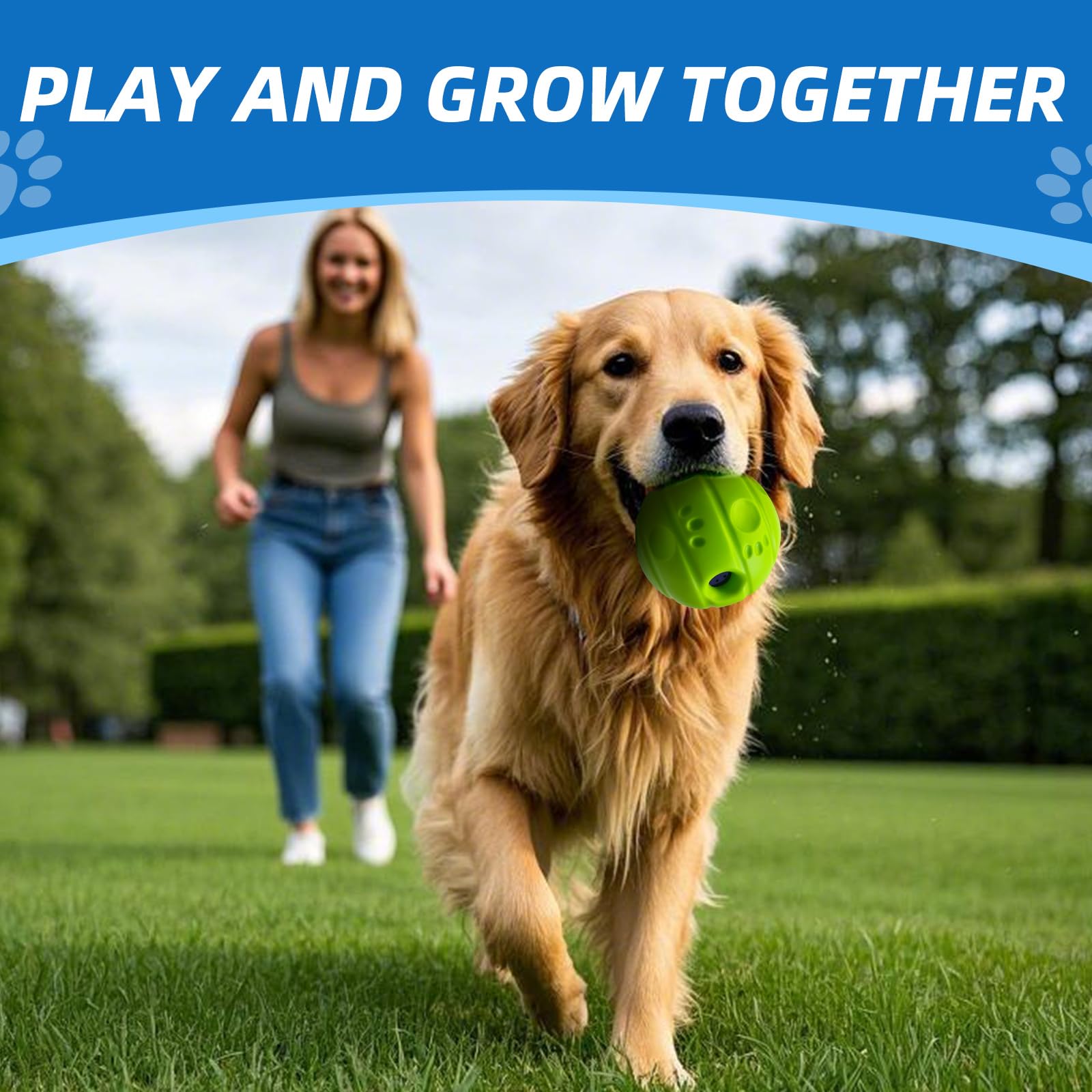 Shake And Laugh Dog Toys Ball, Interactive Dog Ball, No Paint, Gibbering Sound With Surface Concave Lines, Xs, 2.75 In (7 Cm)