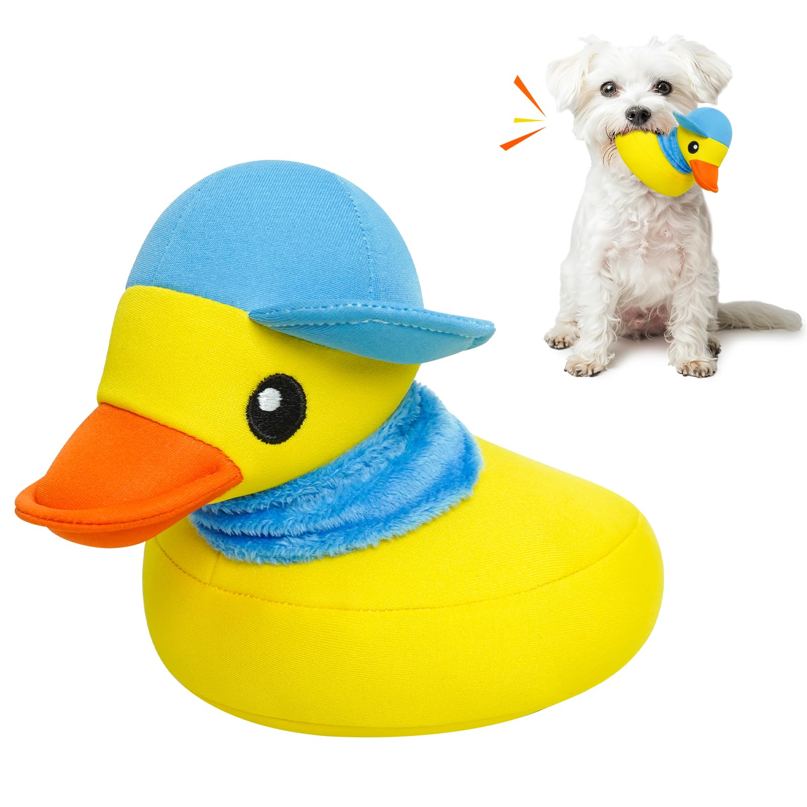 Lepawit Squeaky Dog Toys, Floating Dog Toys For Indoor Or Outward Play, Interactive Dog Gifts For Small And Medium Dogs - Yellow