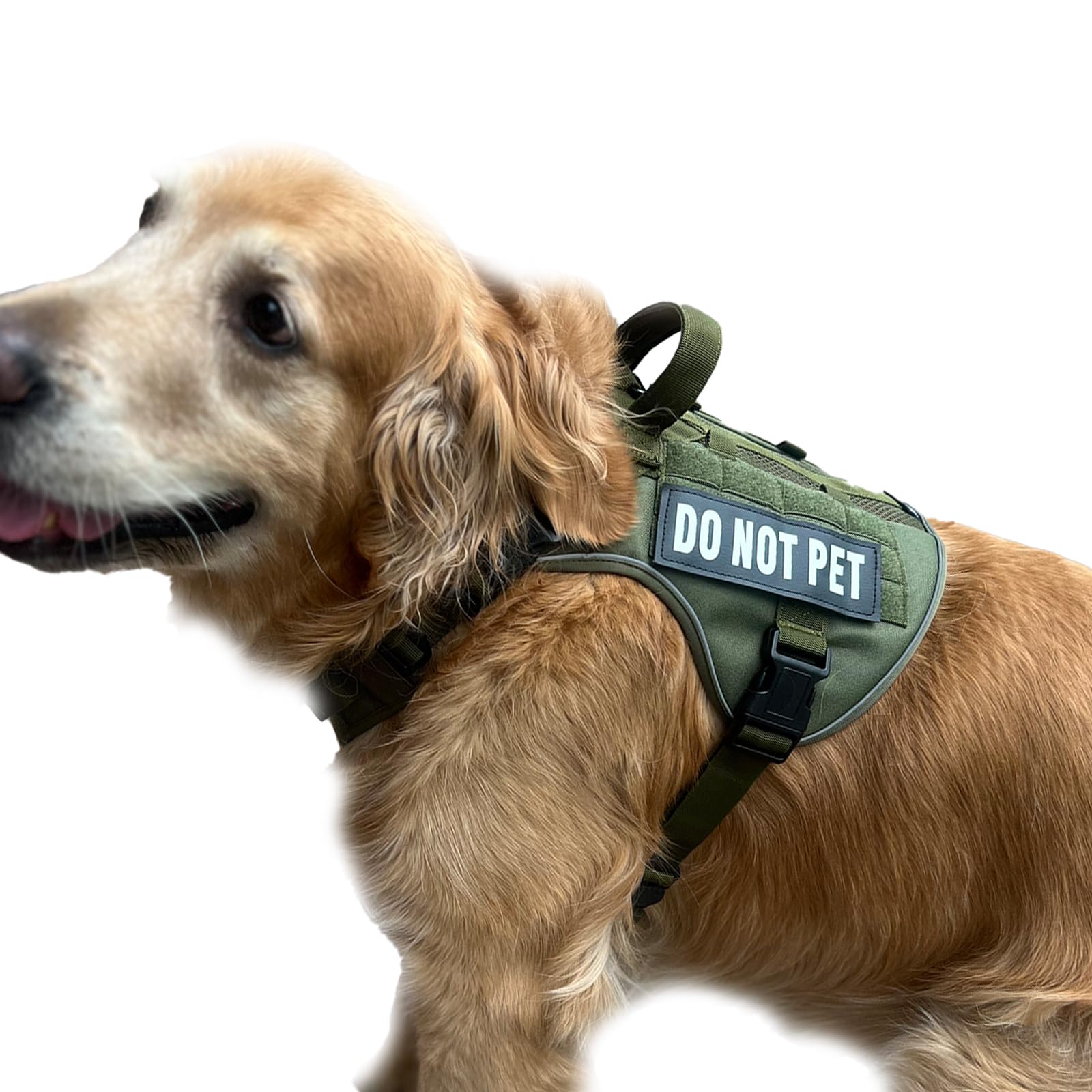 Dnallrino Tactical Dog Harness For Medium And Large Breeds, Air Dog Vest No Pull With Reflective Do Not Pet Patches, Breathable 