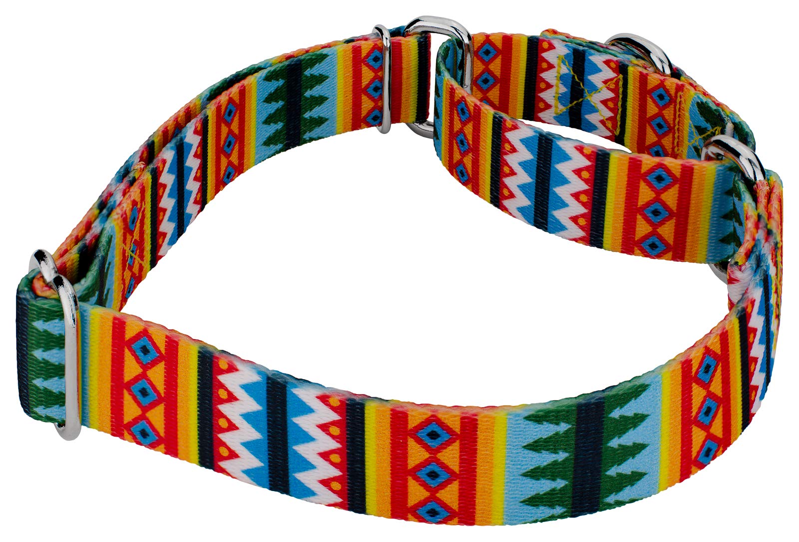 Country Brook Petz - Summer Pines Martingale Dog Collar - Country And Western Collection Featuring Rustic Designs (1 Inch, Mediu