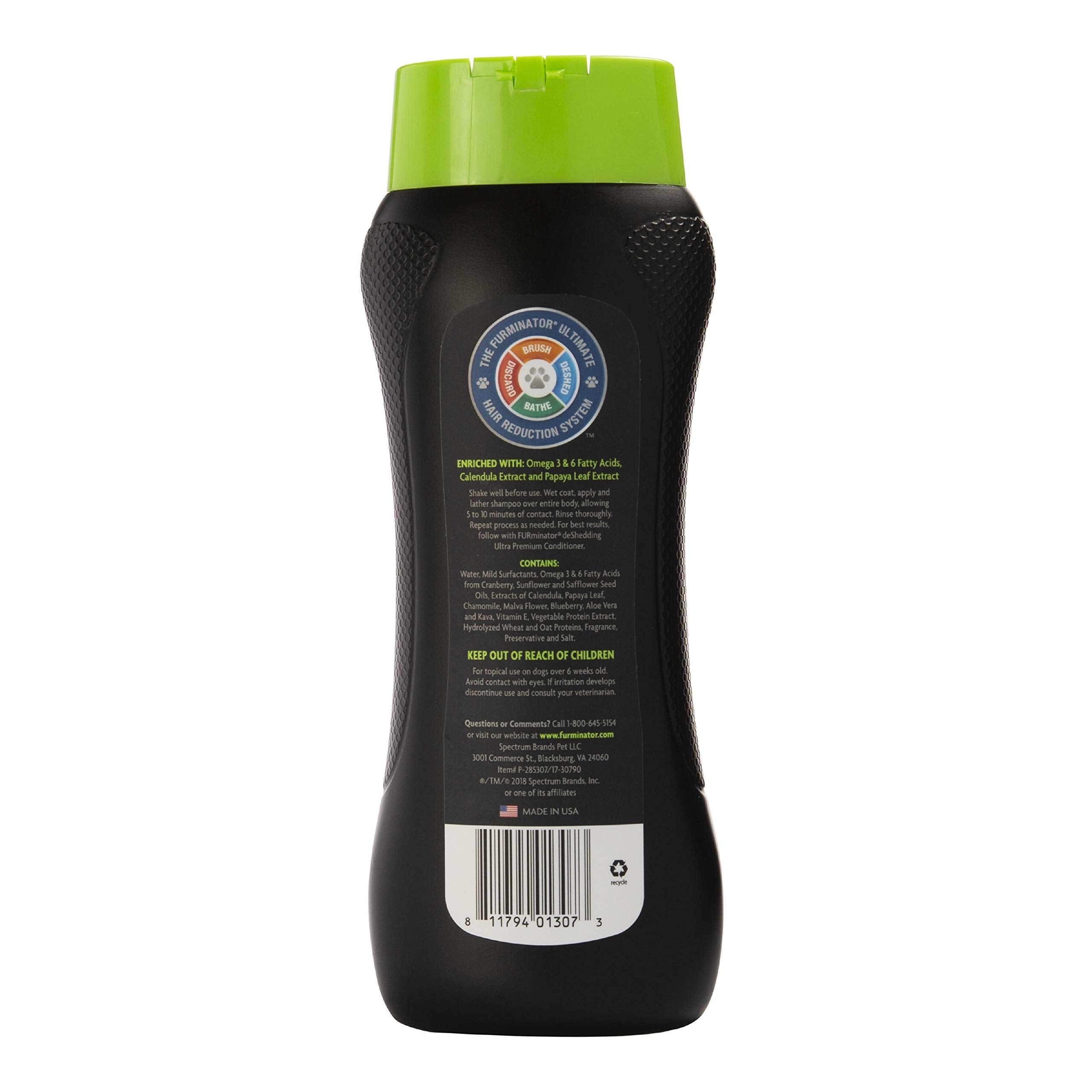 Furminator Deshedding Ultra Premium Shampoo 16 Ounces, For Dogs, Pack Of 8 (285307)