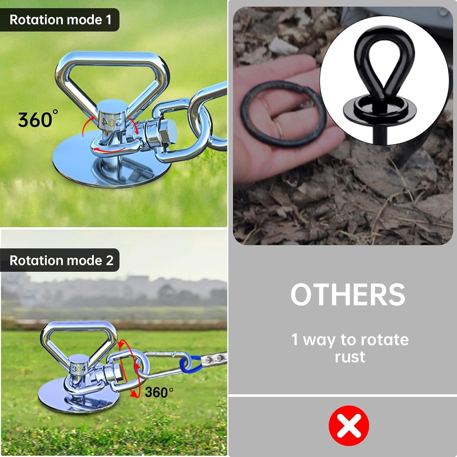 Catapamey Dog Tie Out Cable And Stake,With 30Ft Heavy Duty Cable,360 Swivel Dog Run Stake-No Tangle-Runner For Yard,-Suitable Fo