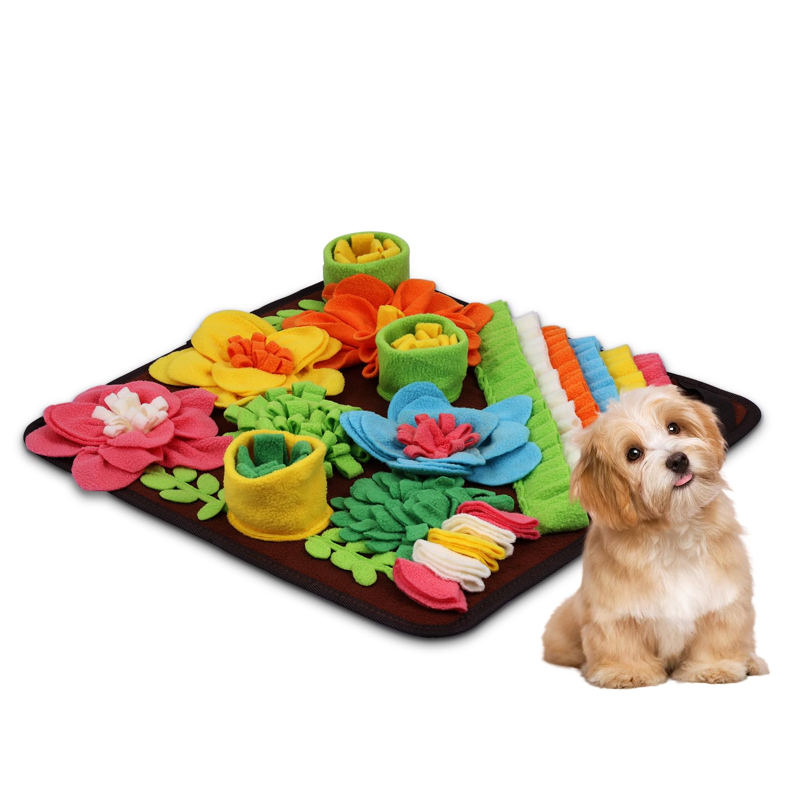 Oria Snuffle Mat For Dogs, Interactive Sniff Mat For Slow Eating And Keep Busy, Nosework Feeding Mat, Dog Puzzle Toy For Boredom