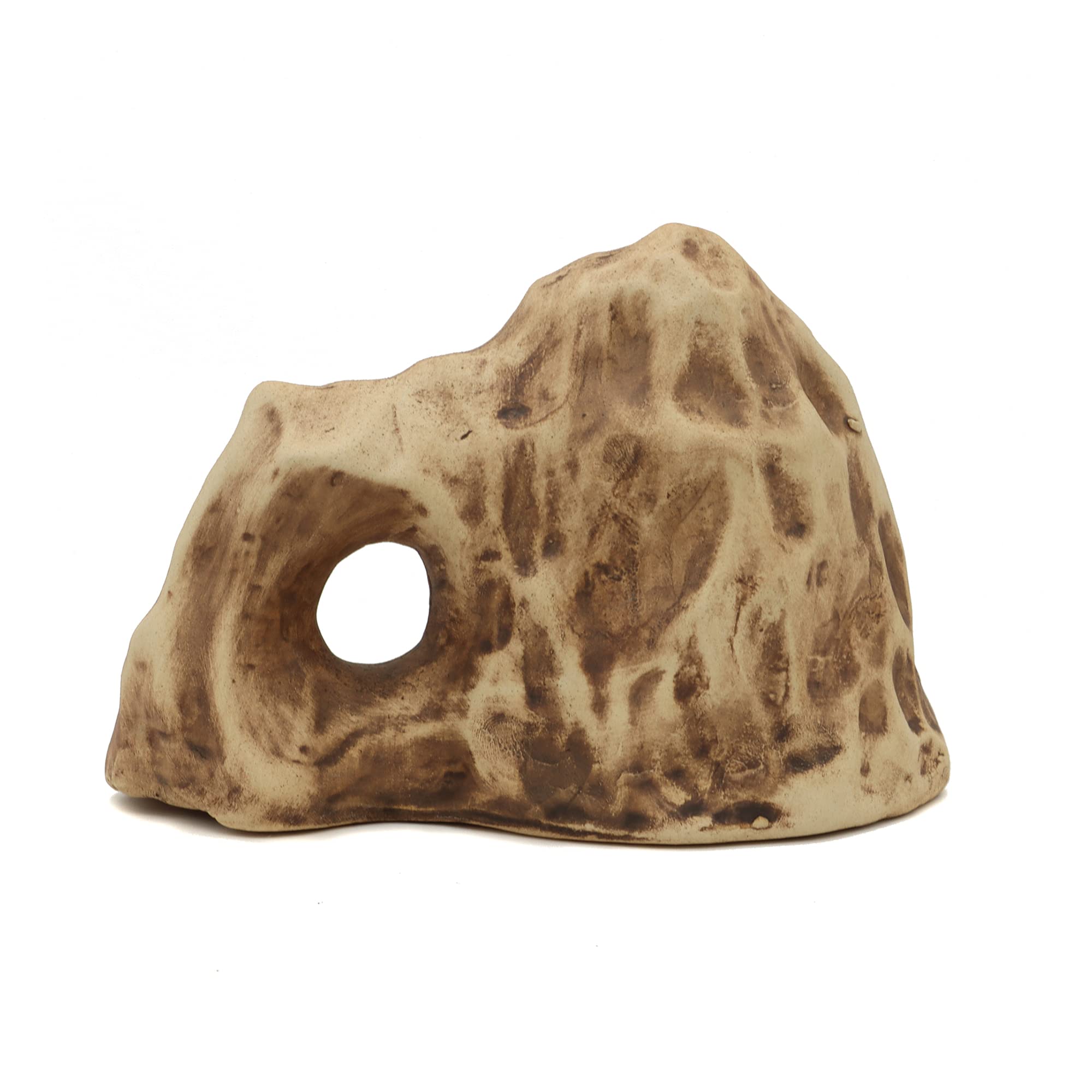 Alegi Aquarium Ceramic Decoration Mountain, Cave Rock For Cichlids, Betta Fish Tank (Mountain 2)