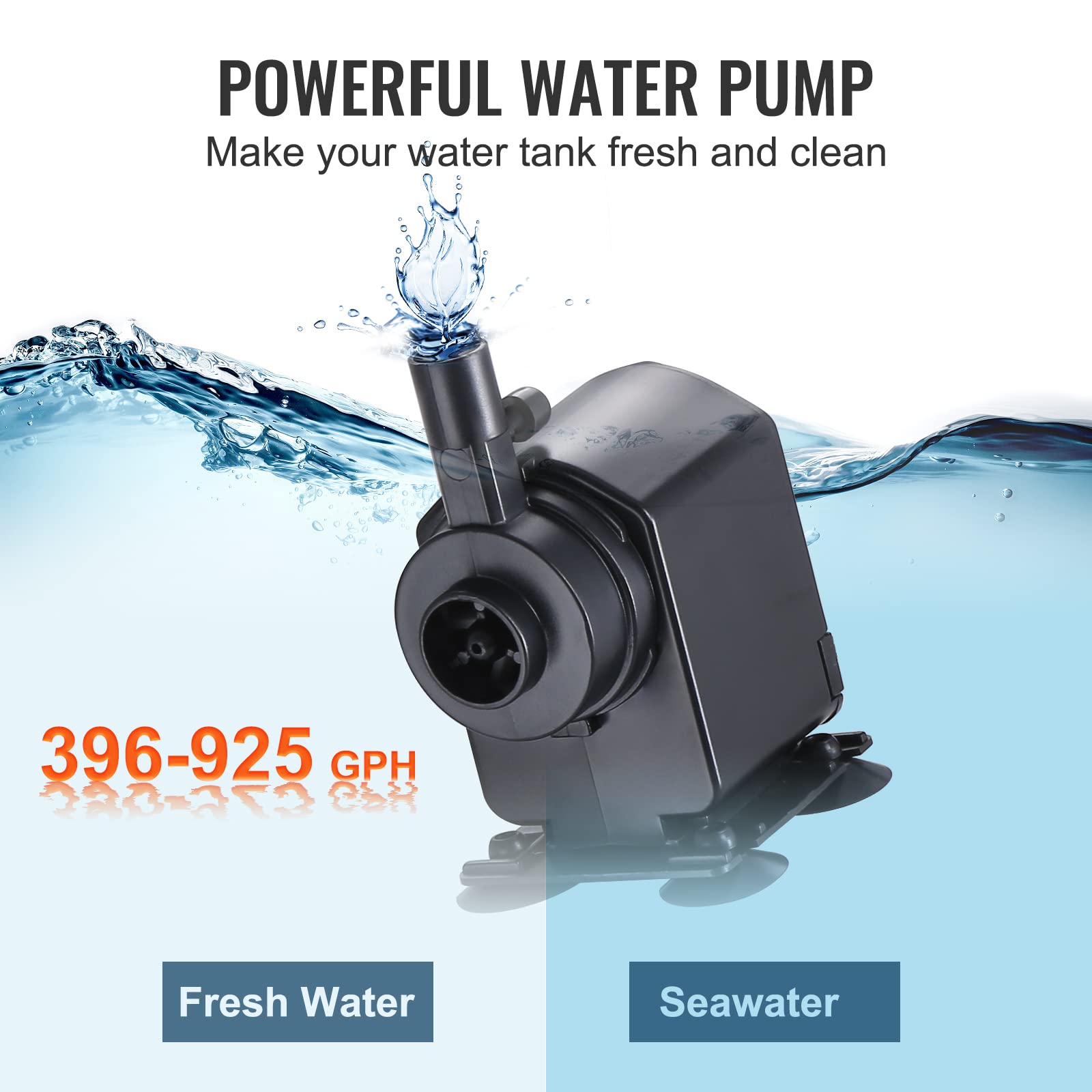 VEVOR Aquarium Chiller, 92 Gal 348 L, 1/4 HP Hydroponic Water Chiller, Quiet Refrigeration Compressor for Seawater and Fresh Wat