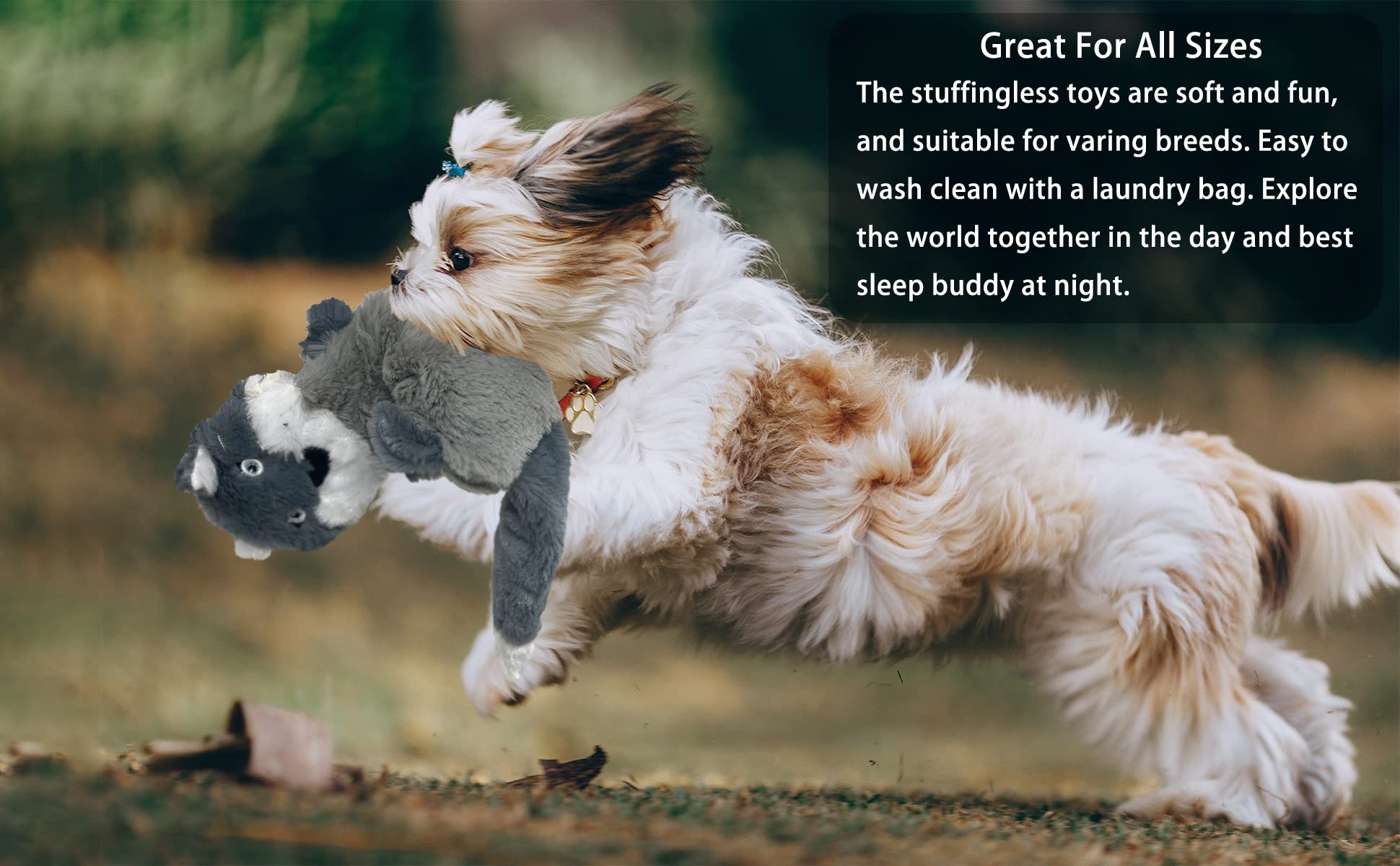 Jalousie 5 Pack Stuffingless Dog Crinkle Paper Toys Dog Toy Dog W/Durable Liner No Stuffing Dog Toy - Dog Toys For Pets Dogs No