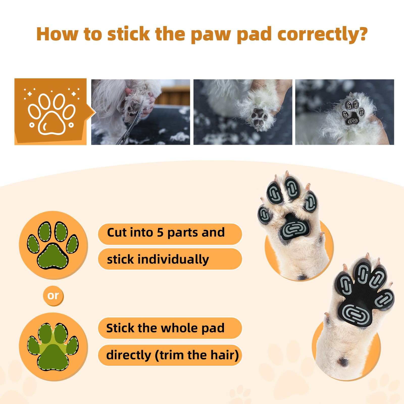 Anti-Slip Dog Paw Protector Pads For Senior Dogs, Dog Paw Adhesive Pads On Hardwood Floor,Senior Pets Essentials With Strong Tra