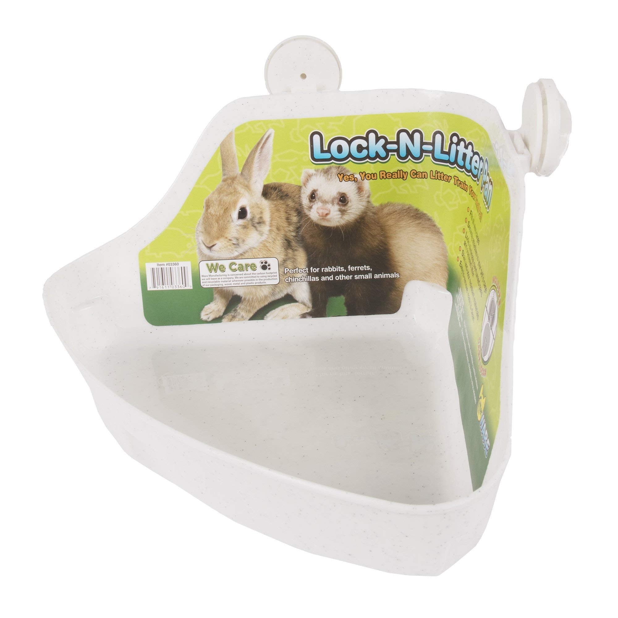 Ware Manufacturing Plastic Lock-N-Litter Pan For Small Pets, Colors May Vary