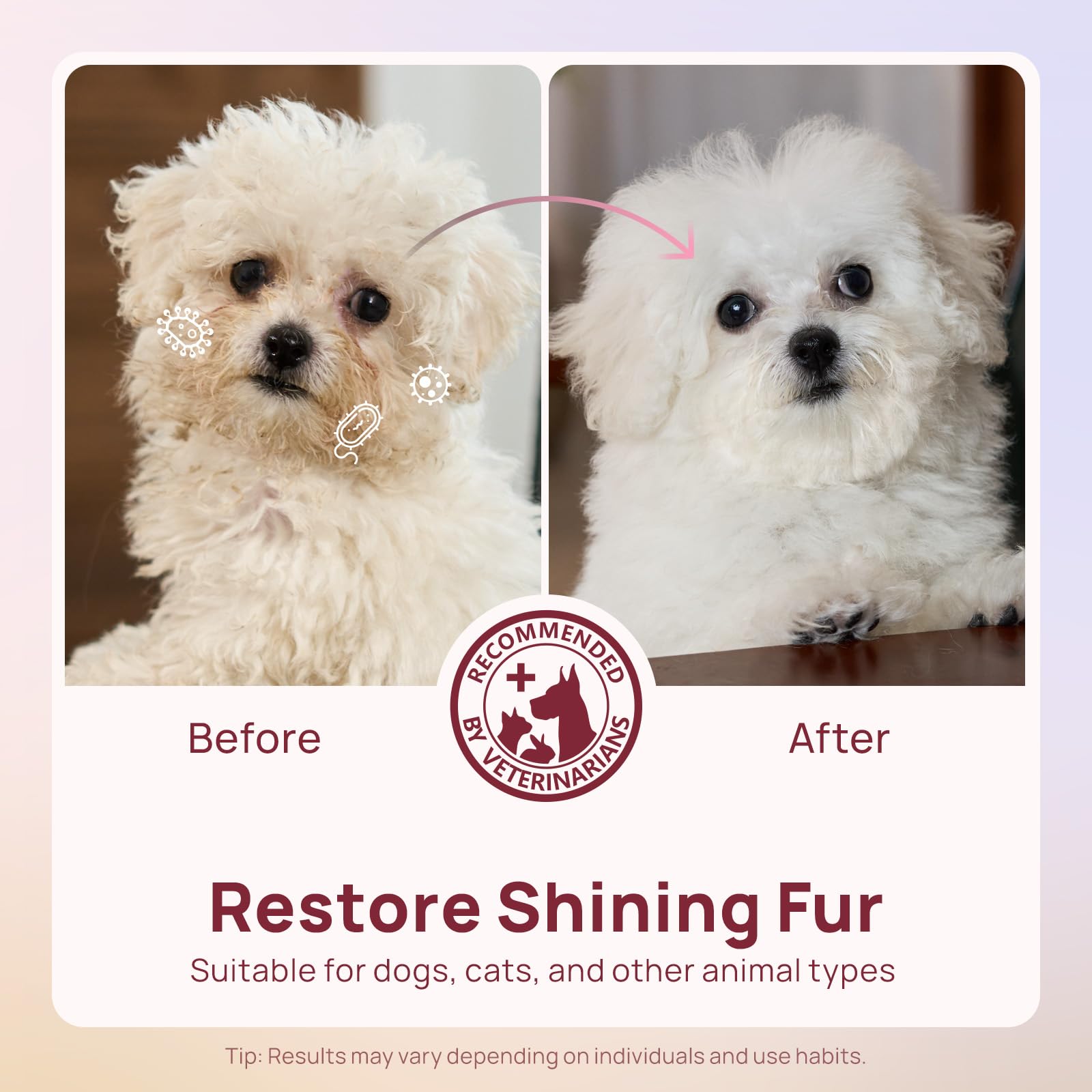 Hicc Pet Cleaning Deodorizing Wipes For Dogs & Cats, Vet Recommended Nourishes Smoothes Fur Pet Grooming Wipes With Fermented Co