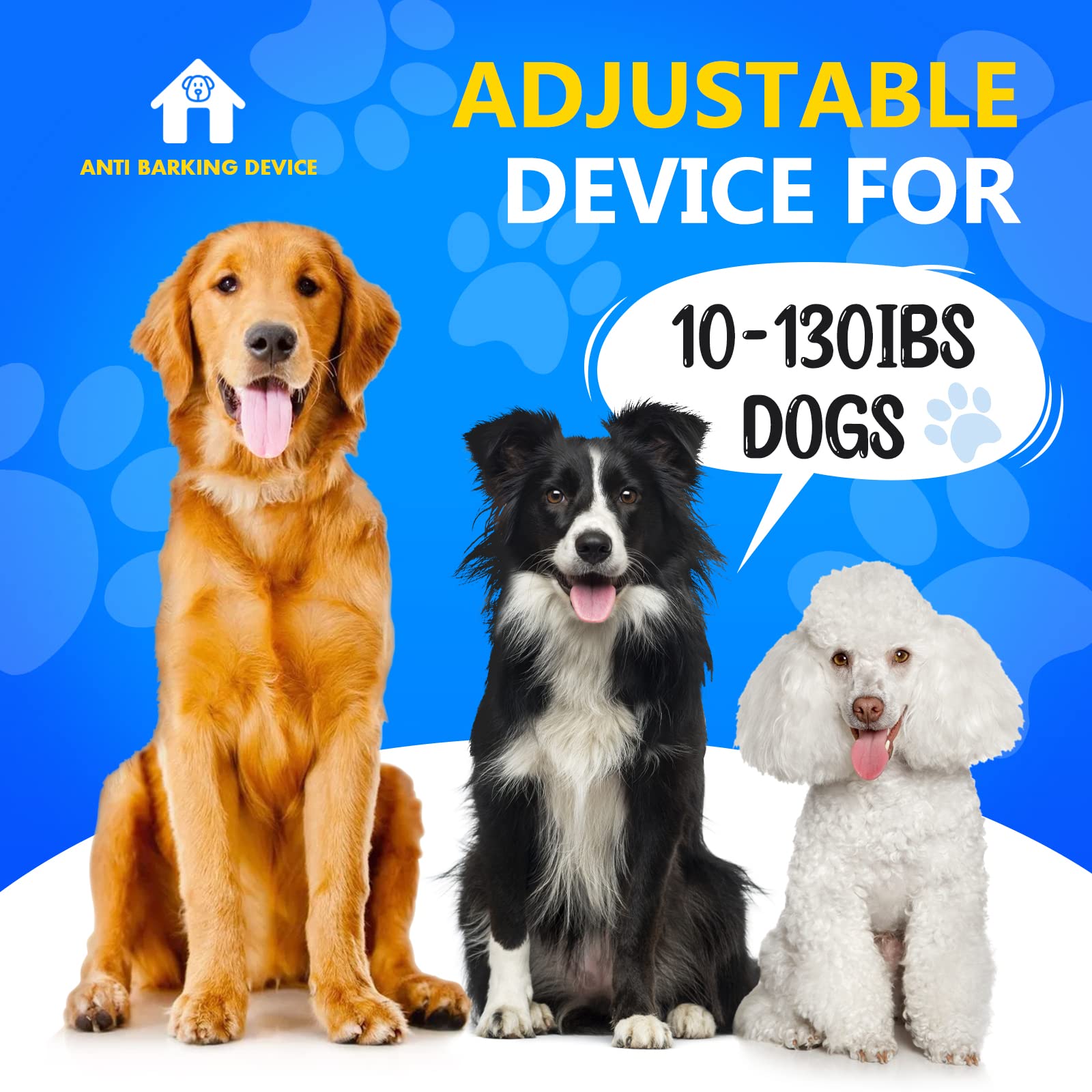 Anti Barking Device, 3 Levels Ultrasonic Dog Barking Control Devices, Dog Barking Deterrent With 50 Ft Range, Outdoor Waterproof Bark Box, Anti Barking Training Tools Safe For Human And Animal & Dogs