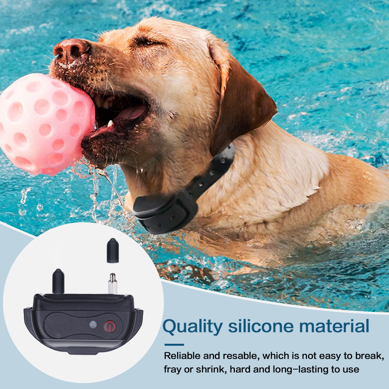 24 Pcs Dog Shock Collar Rubber Tips,Replacement Prongs For Dog Training Collar Silicone Covers For Dog Training Collars Silicone