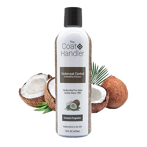 The Coat Handler Undercoat Control Deshedding Dog Shampoo, 16 Oz - Combats And Reduces Shedding, Undercoat Removal, Omega 3 & 6