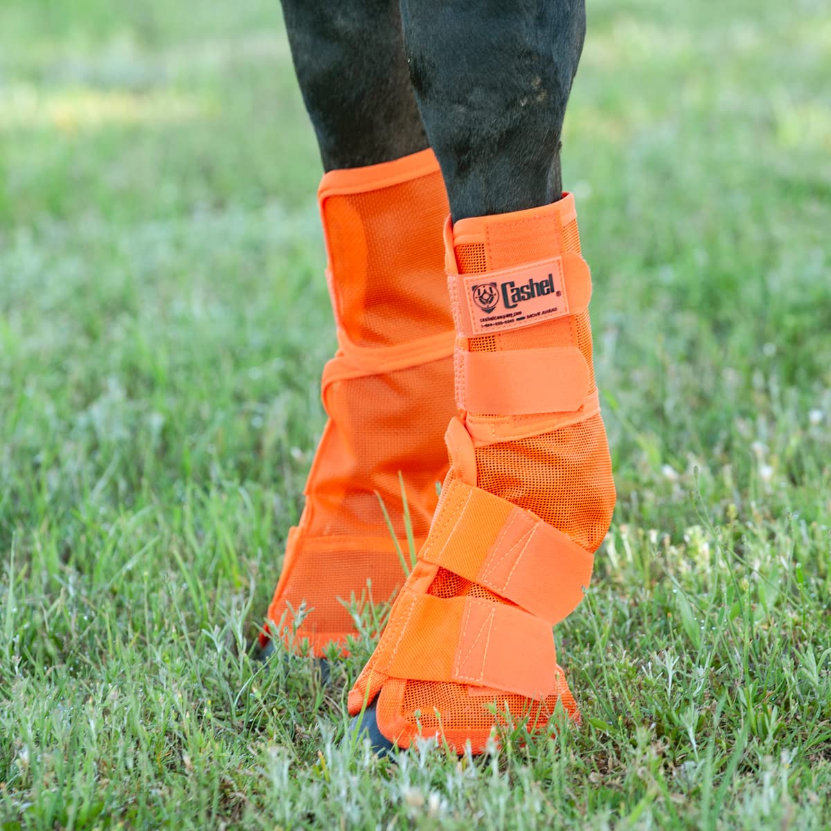 Cashel Crusader Leg Guard Fly Boots, Orange, Horse