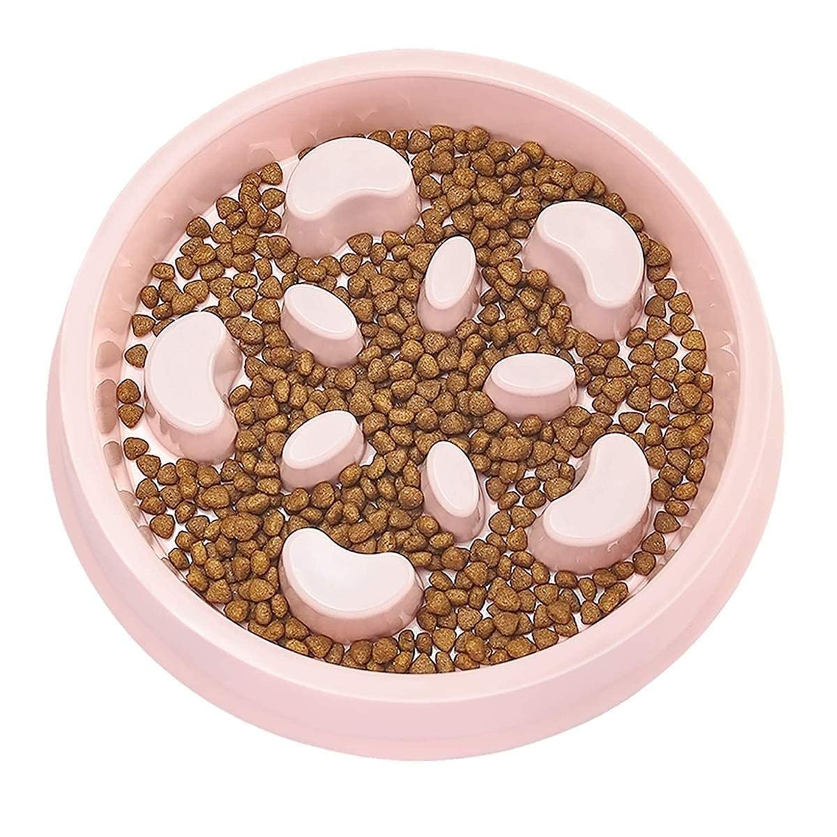 Smart Pups Slow Feeder Dog Bowl No Choking Slow Feeder Bloat Stop Dog Food Water Bowl With Funny Pattern