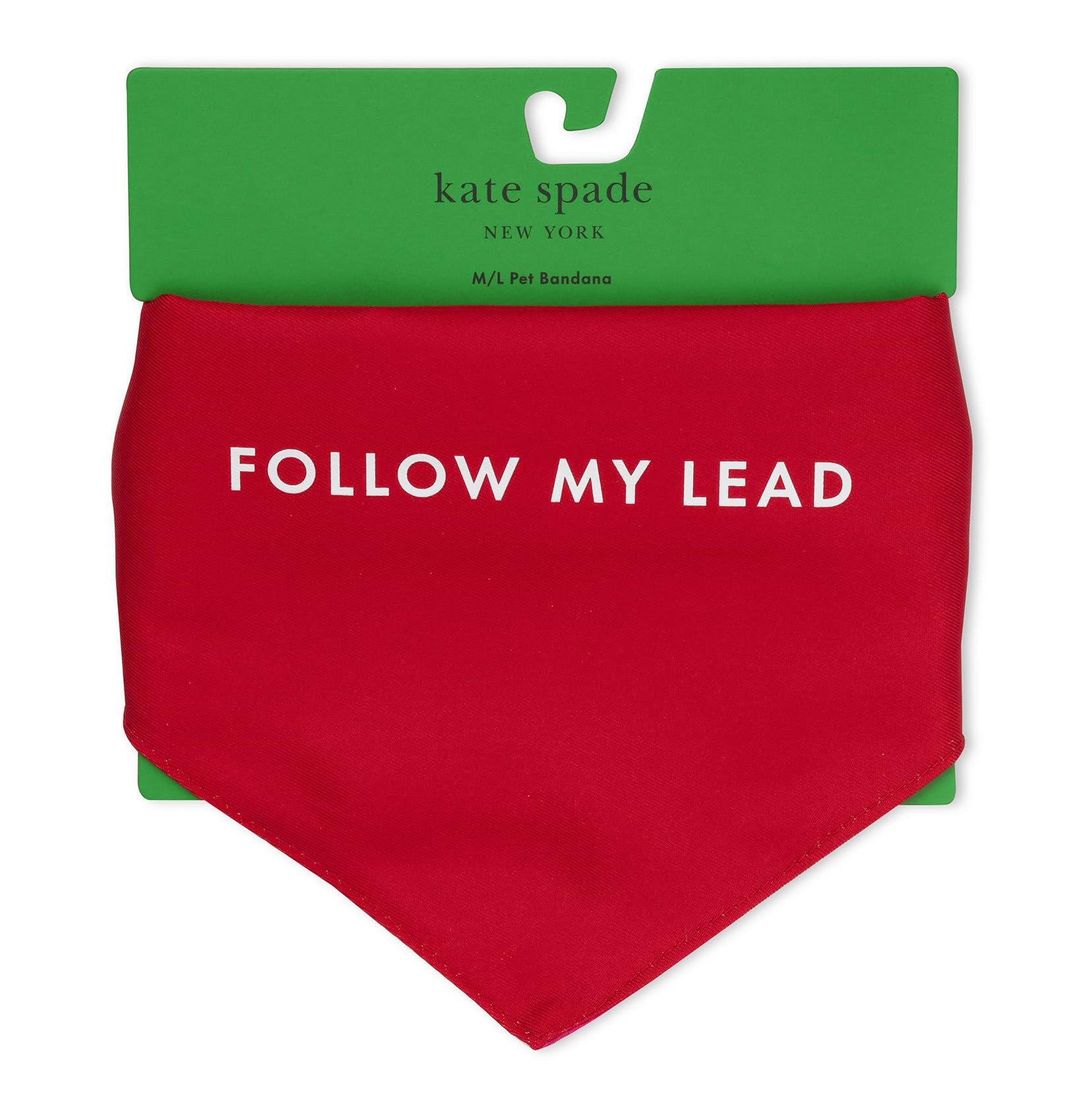 Kate Spade New York Pet Bandana For Boy Or Girl Dogs, Lightweight Bandana For Dog, Cute Dog Scarf For Medium Or Large Pets, Red 
