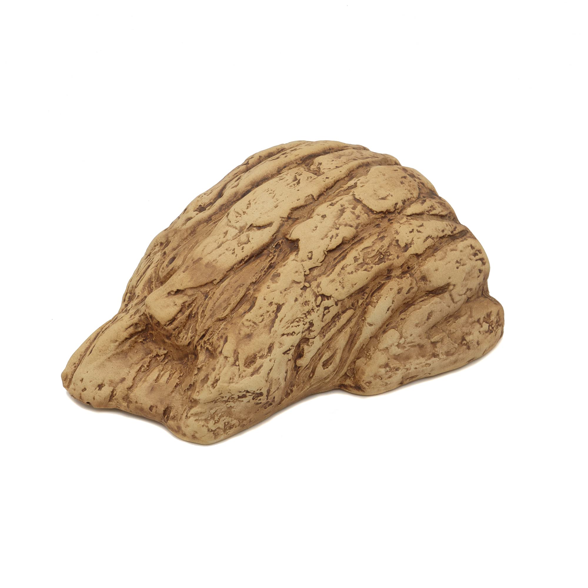 ALEGI Aquarium Decoration Hideaway Rock Cave - Brown Tree Bark for Betta, Shrimp, and Cichlid Breeding & Spawning