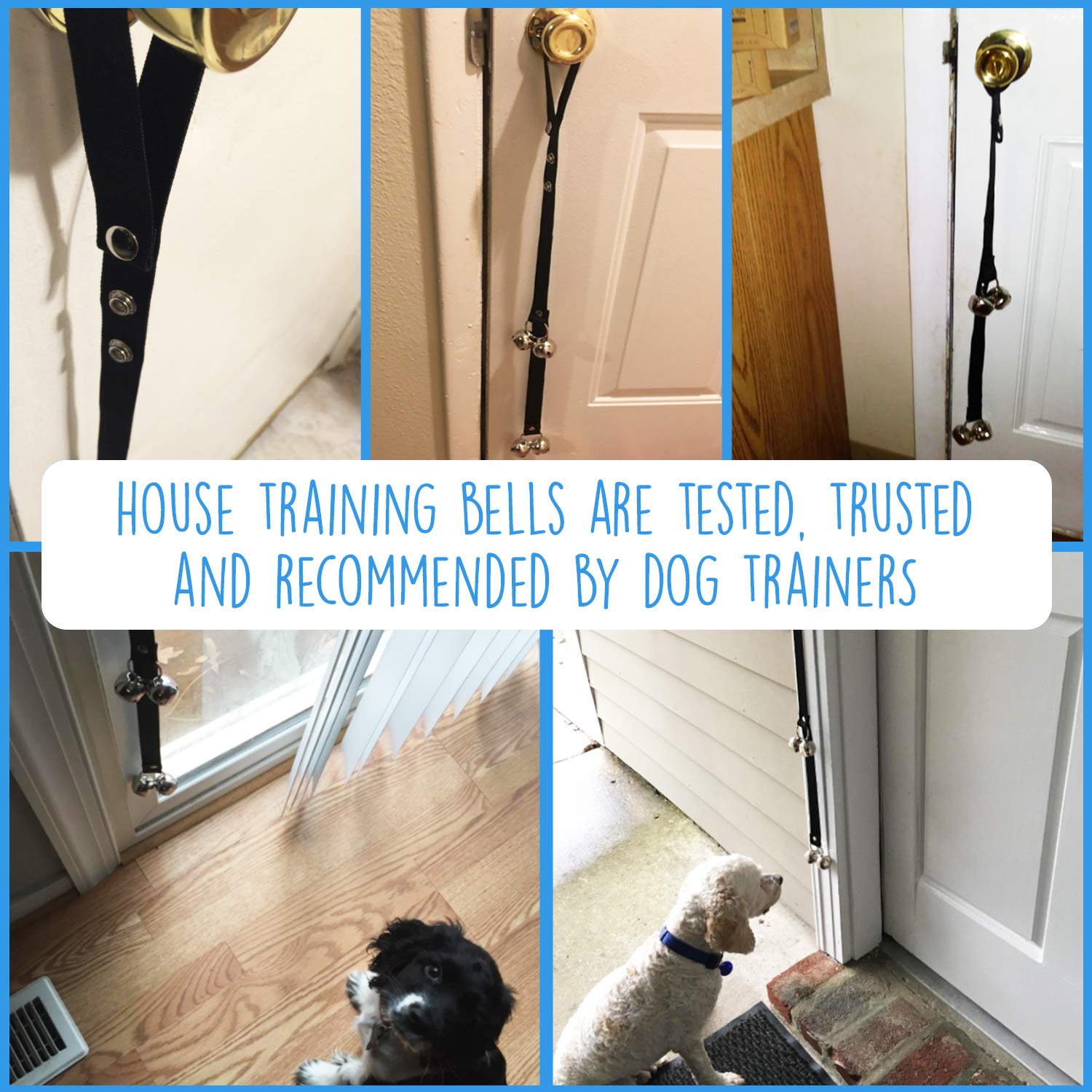 Impresa Dog Bells For Door Potty Training - Doggie Doorbell For Housetraining Your Doggy Or Housebreaking Your Puppy (Dog Training Bells/Potty Training Dog Bell)