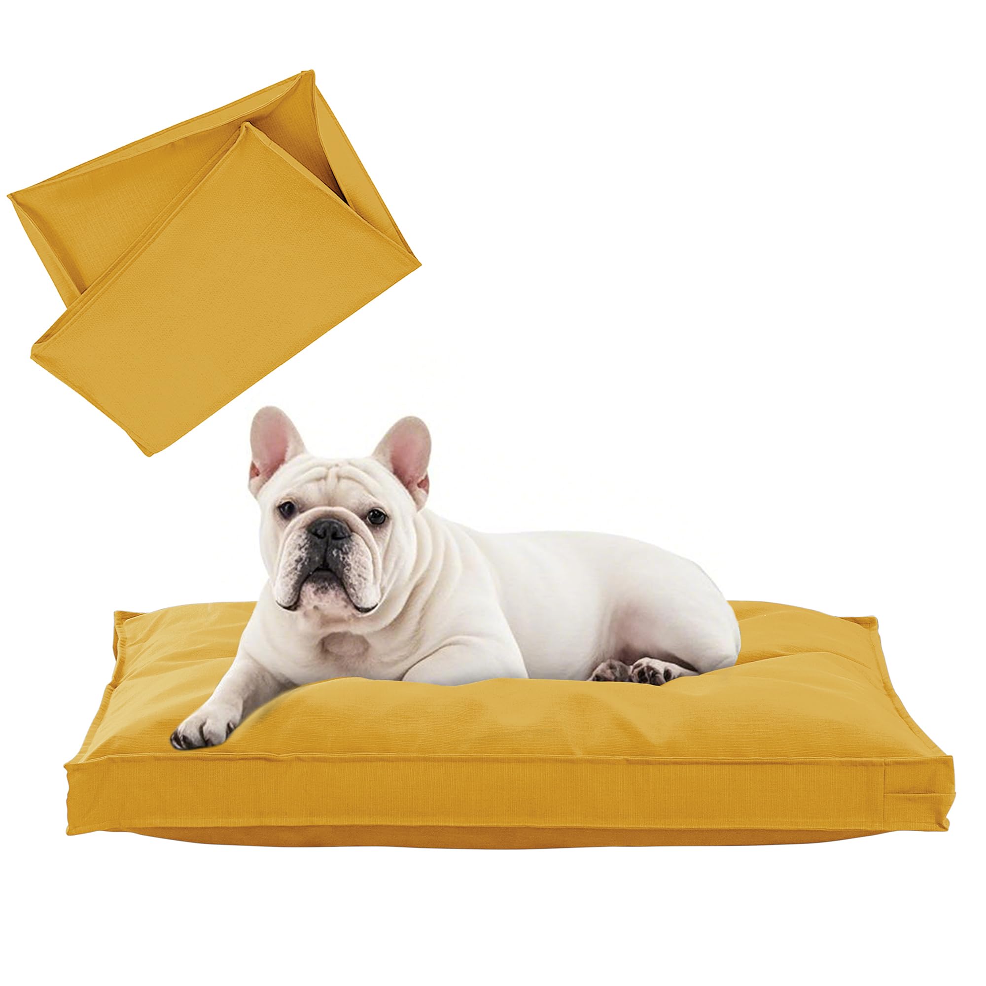 Venessco Dog Bed Covers Replacement Washable, Waterproof Dog Bed Cover With Zipper, 30Lx20Wx3H Inch Durable Oxford Pet Bed Cover