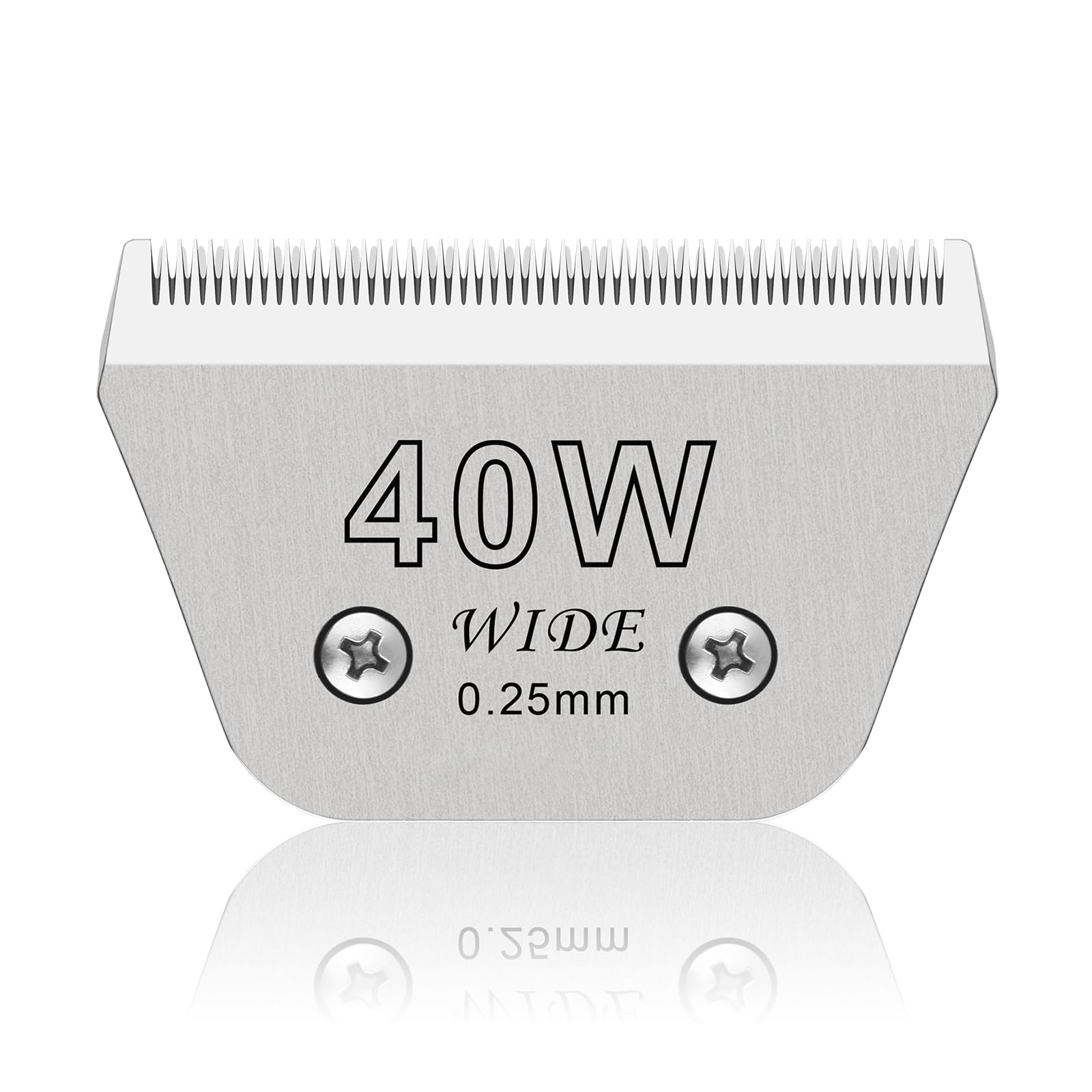 40W Wide Pet Dog Grooming Detachable Blades,Compatible with Andis,Oster A5,Wahl KM10 Clippers,Cut Length 1/100''(0.25mm) for Lar