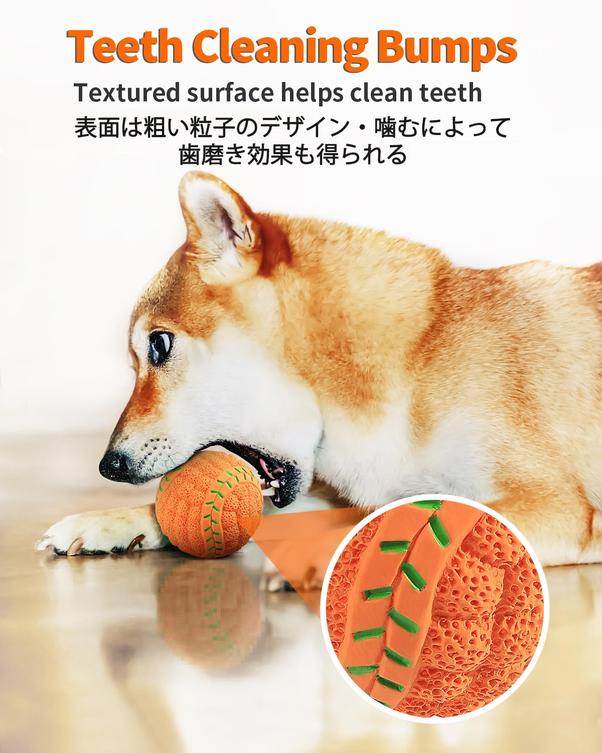 SCHITEC Squeaky Dog Toys, [4 Pack] Interactive Dog Balls with Squeaker for Medium Dogs, 2.8'' Soft Latex Rubber Bouncy Fetch Pla