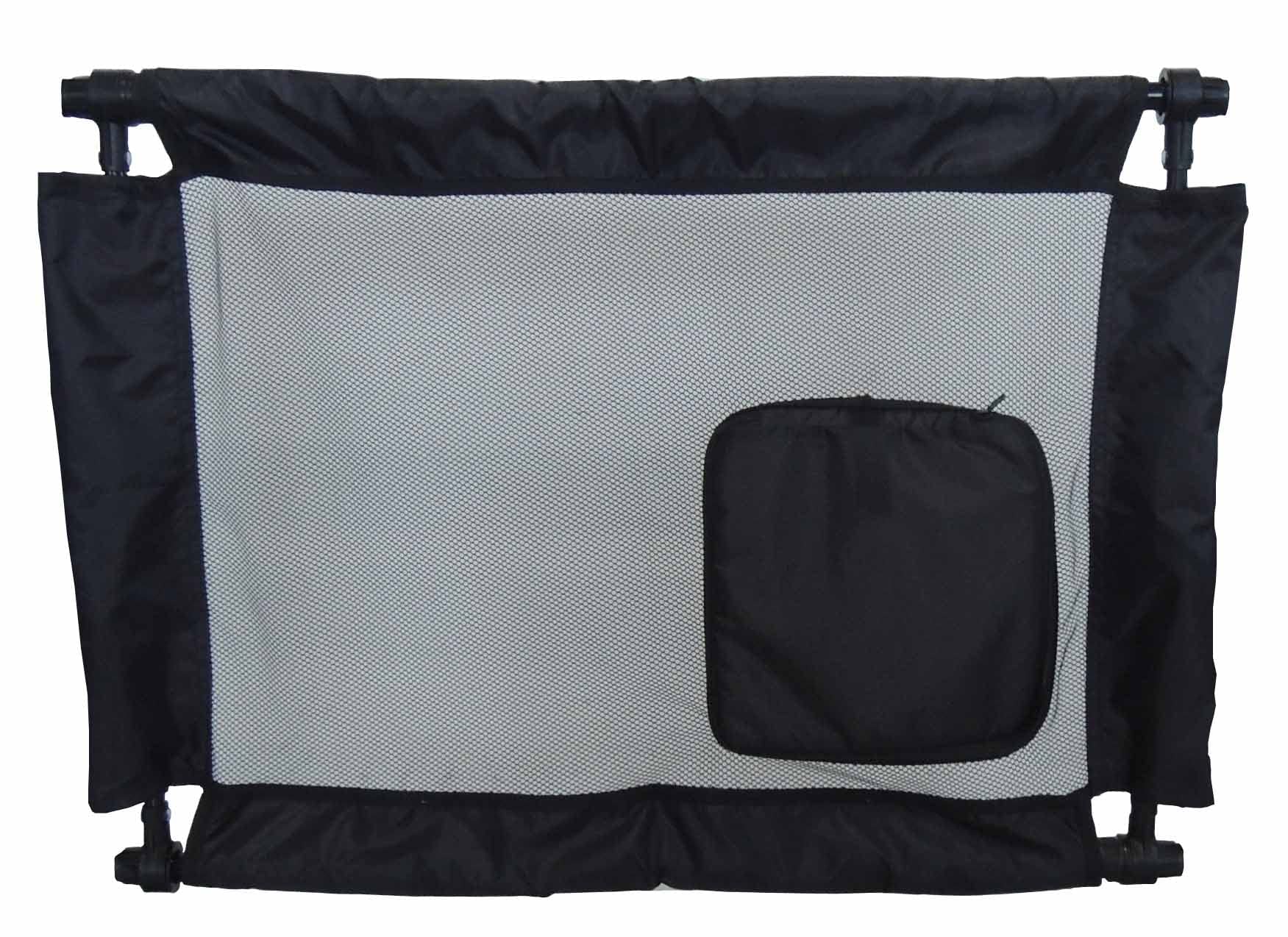 Pet Life Porta-Gate Portable Travel Pet Gate With Adjustible Length - Collapsible Folding Cat And Dog Gate With Built-In Zippere