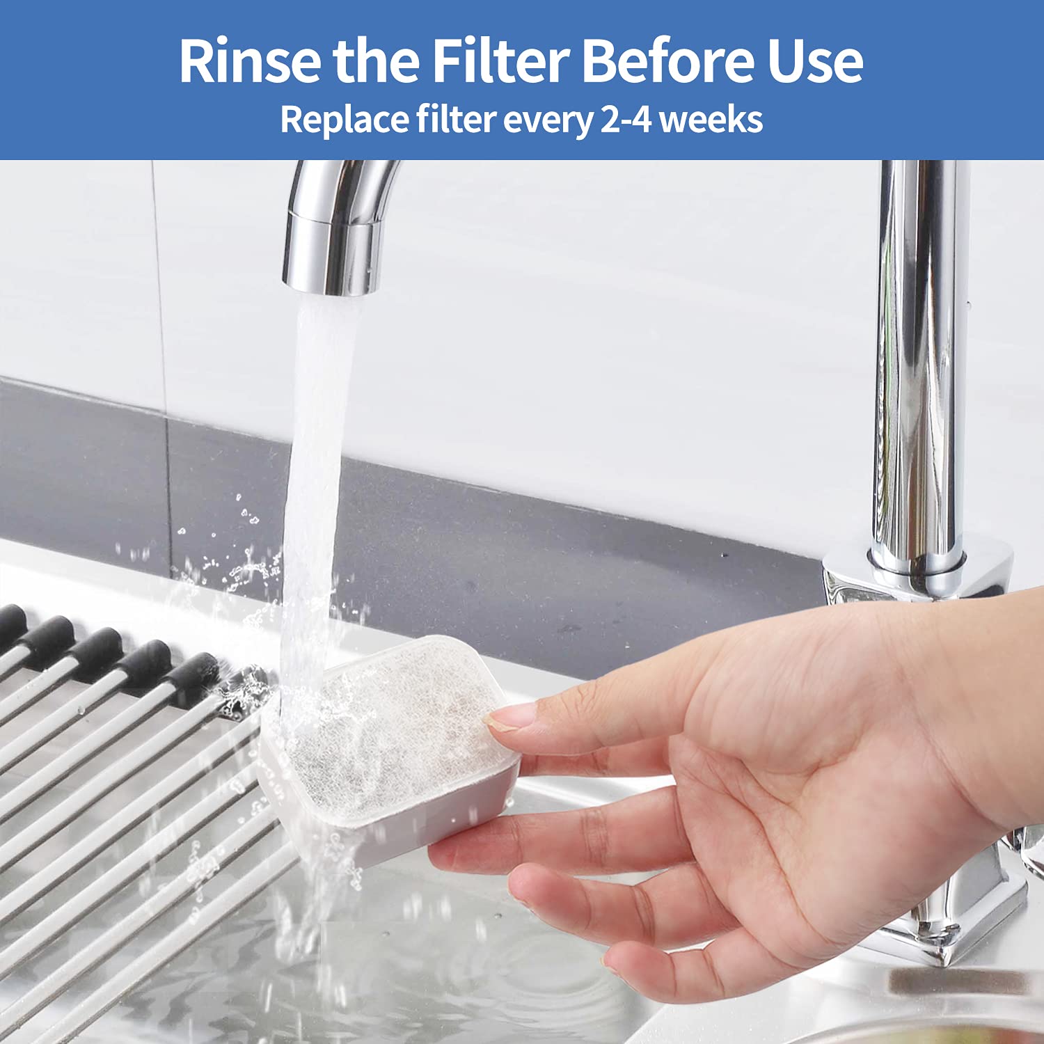 10 Pack Cat Water Fountain Replacement F-Ilters, 8 Pack Pet Fountain Replacement F-Ilters And 2 Pack Foam Filters For Tritone/Fi