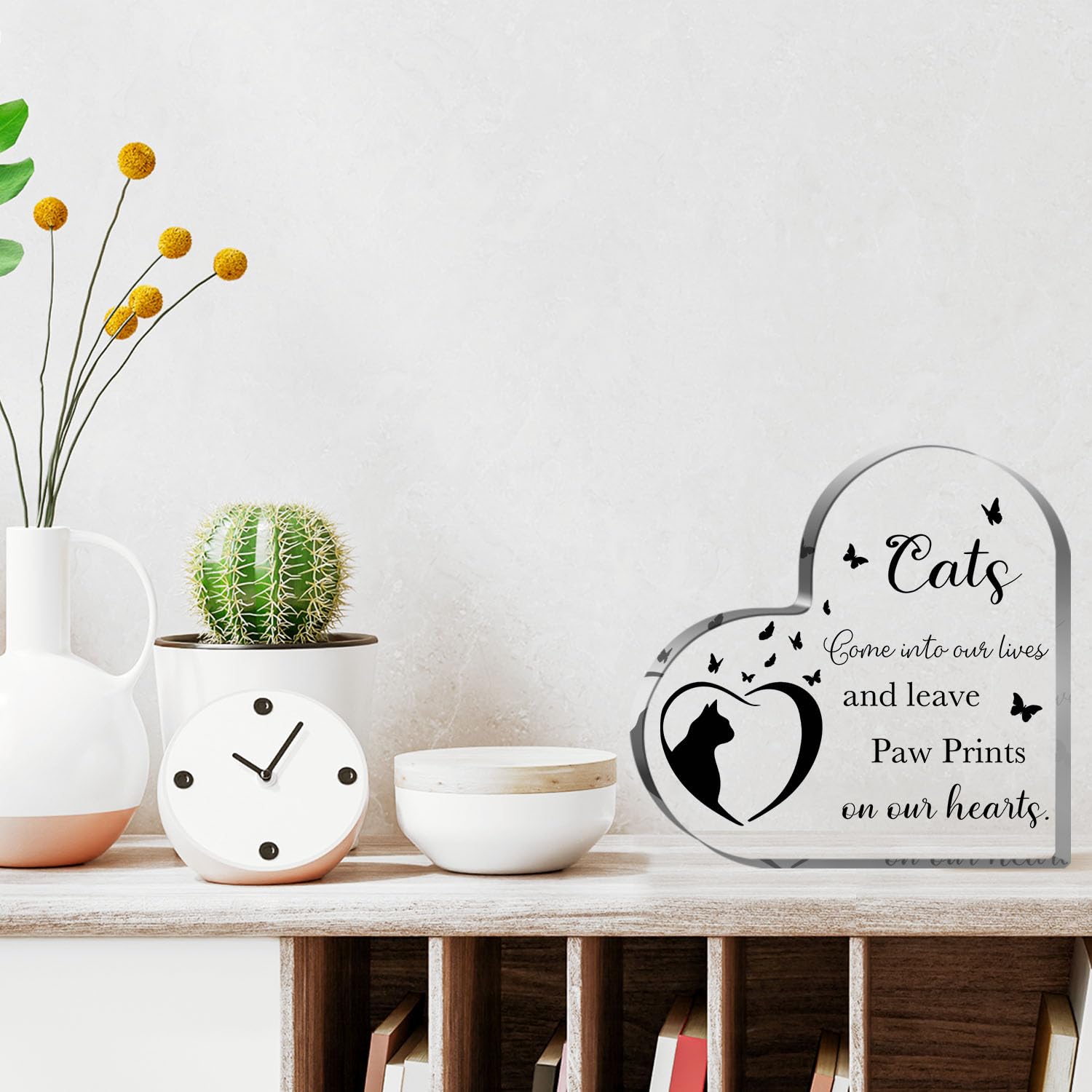 Cat Bereavement Gifts, Cat Remembrance Gift, Cat Loss Gifts, Memory Of Cat, Passing Away Gifts, Cat Sympathy Memorial Heart Shap