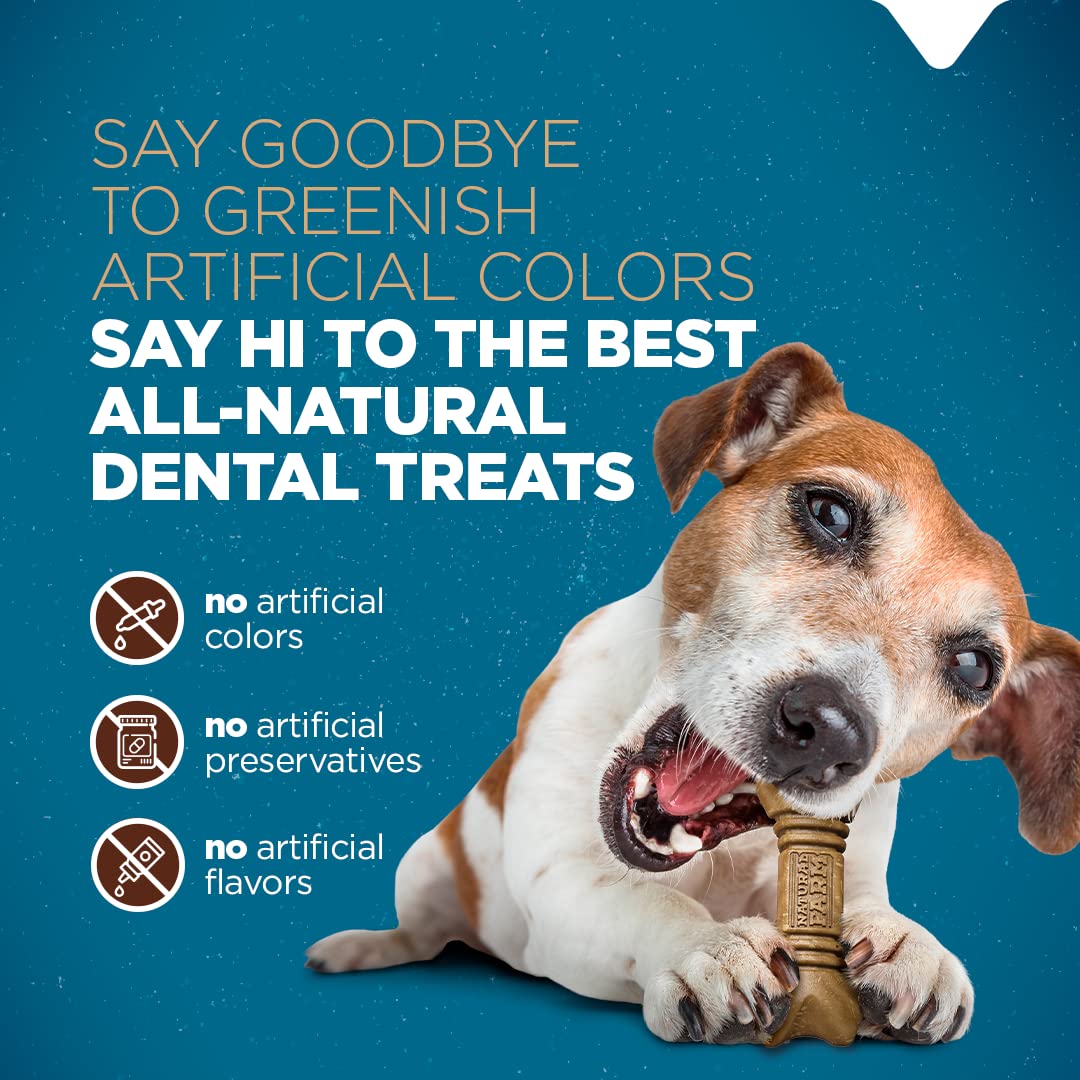 Natural Farm All-Natural Dog Dental Chew, Dog Teeth Cleaning Treats - Fresh Breath, Fight Plaque & Tartar - Canine Mess-Free Ora