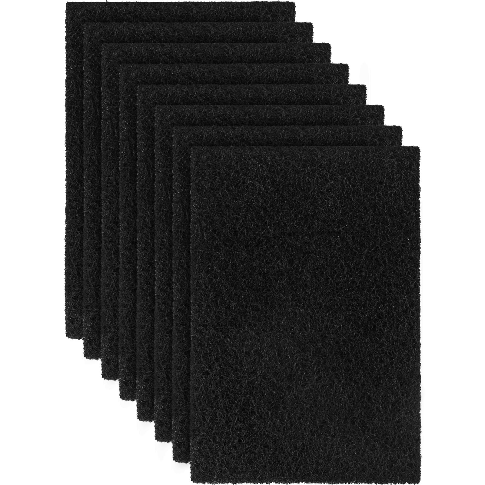 8 Pcs Charcoal Filters Compatible With Van Ness Cat Litter Box, 4.5 X 6.5Inch Replacement Activated Carbon Premium Odor Filters 