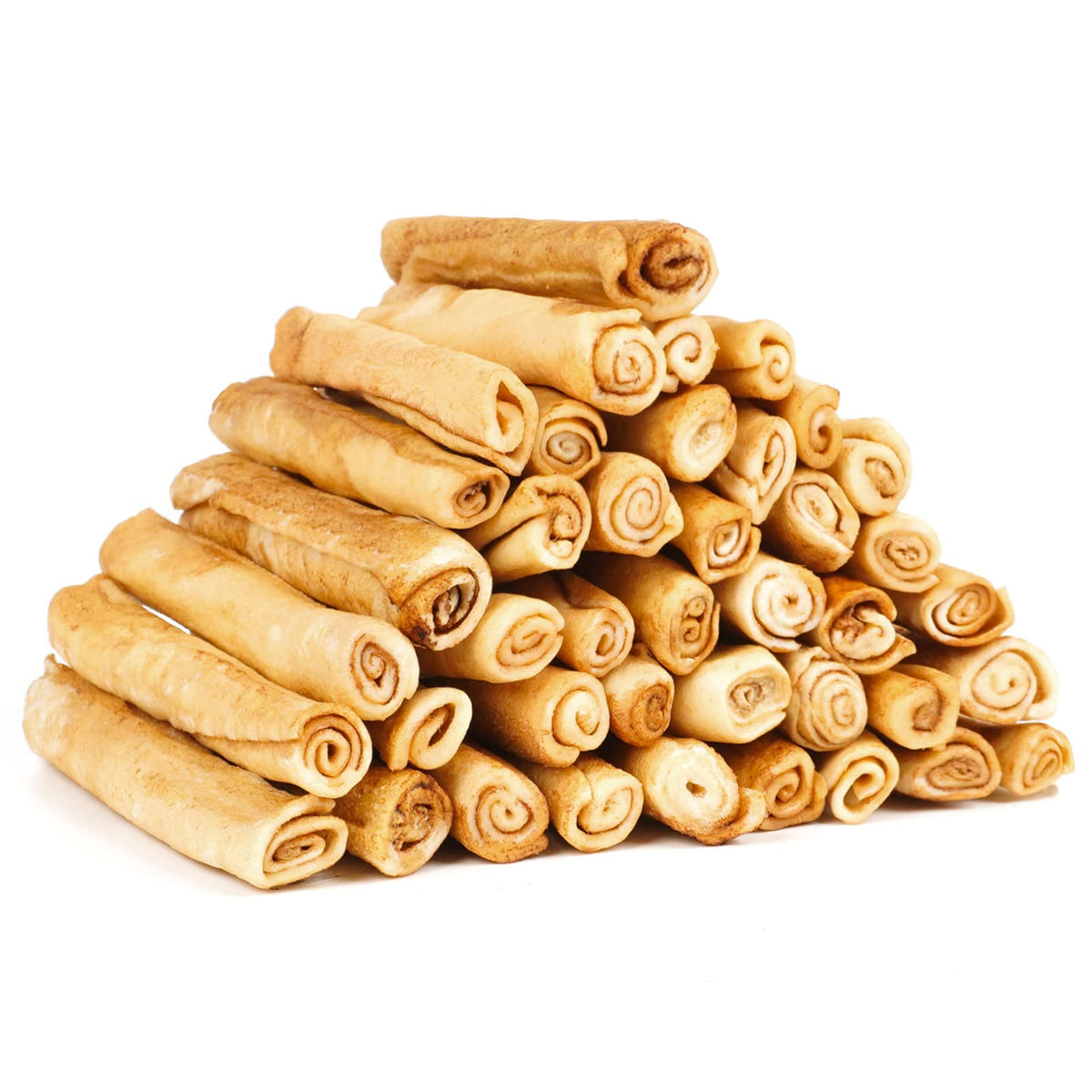 Mon2Sun Dog Rawhide Rolls Twist Sticks 6.5 Inch Dog Chew Treats Chicken Flavor For Puppy And Small Dogs