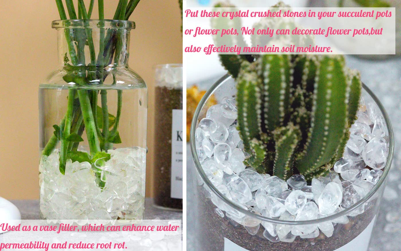 Clear Quartz Healing Crystal Chips Bulk Gemstones Sets Tumbled Crushed Stones Crushed Crystals Natural Rocks For Fountain Rocks