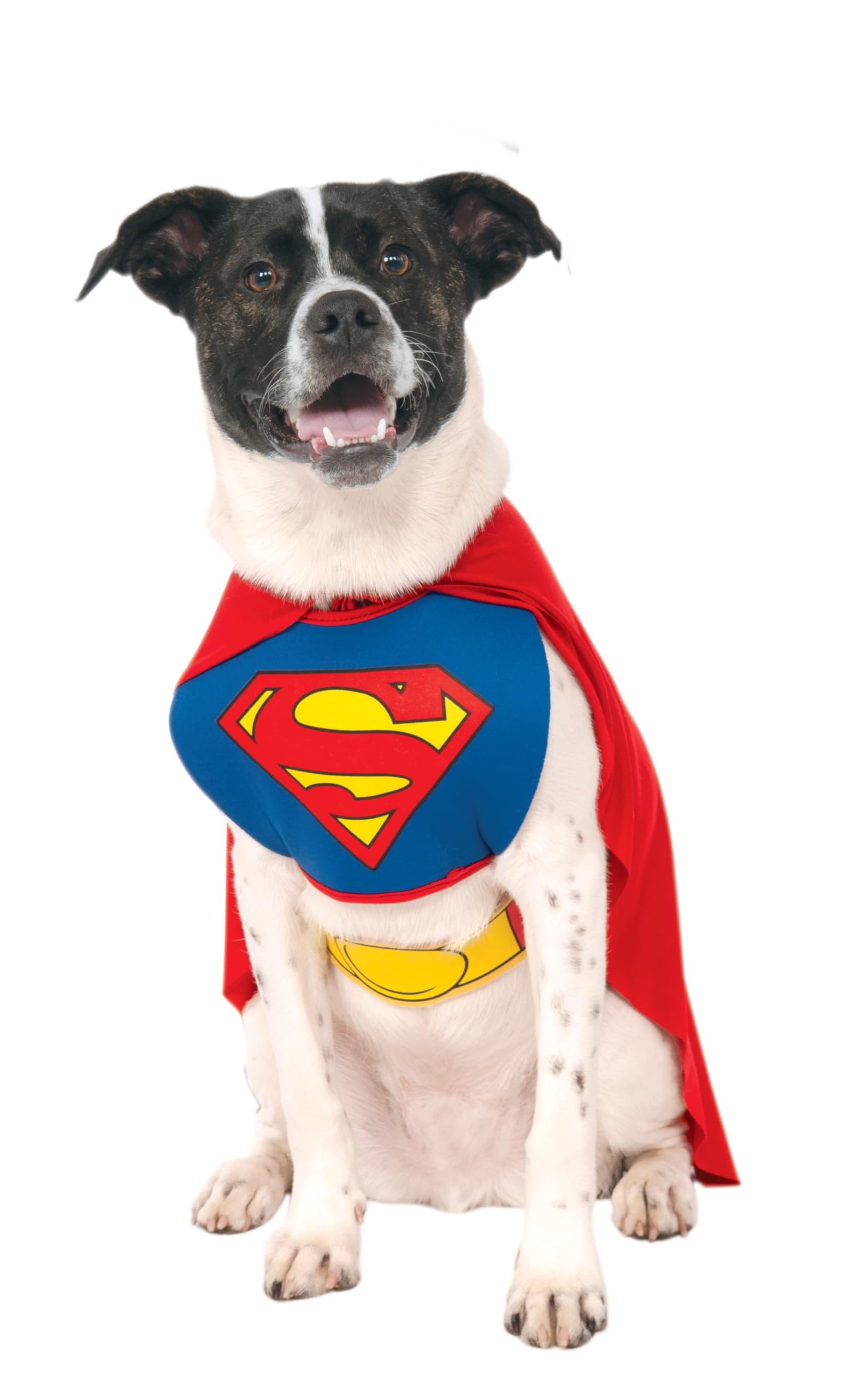 DC Comics Superheroes: Superman Pet Costume for For Dogs or Cats by Rubies, Small