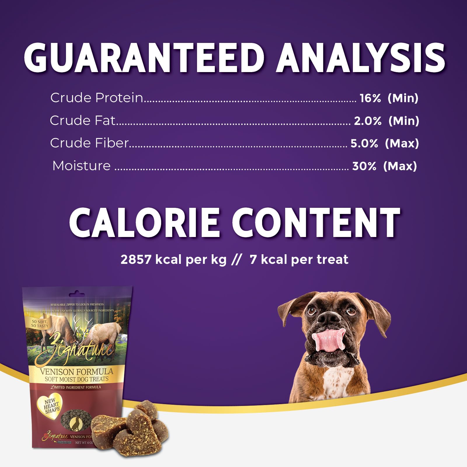 Zignature Venison Soft Moist Treats for Dogs