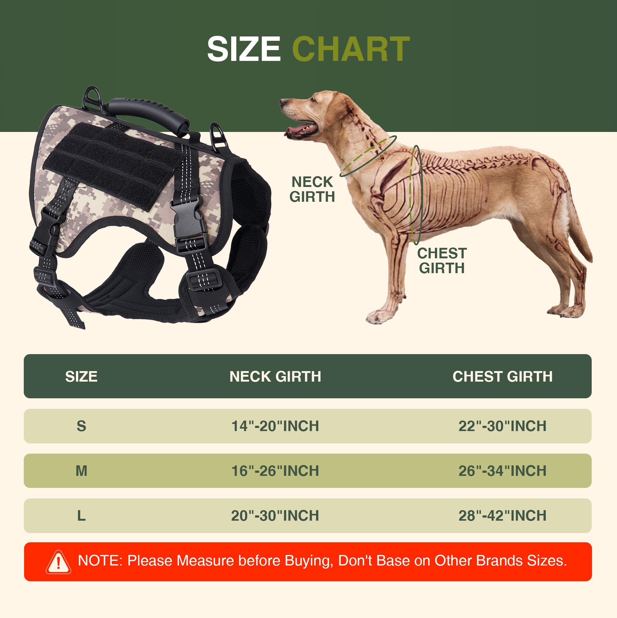 Dog Tactical Harness With Reflective Design, Breathable And Adjustable Tactical Dog Vest, No Choke Harness, Military Grade Gear