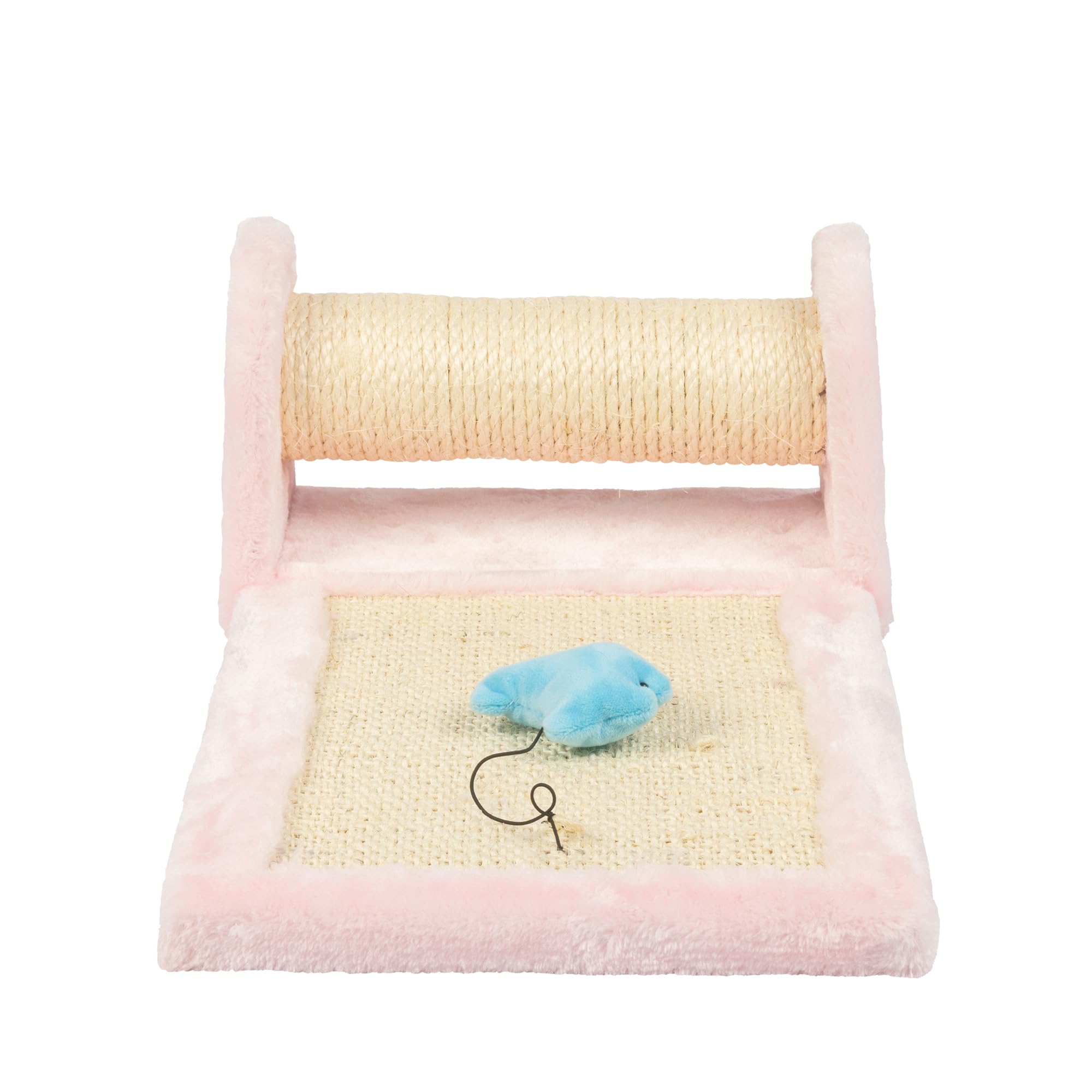 Armarkat Rolling Real Wood Cat Scratcher Toy, Sisal Scratching Board for Cats Training