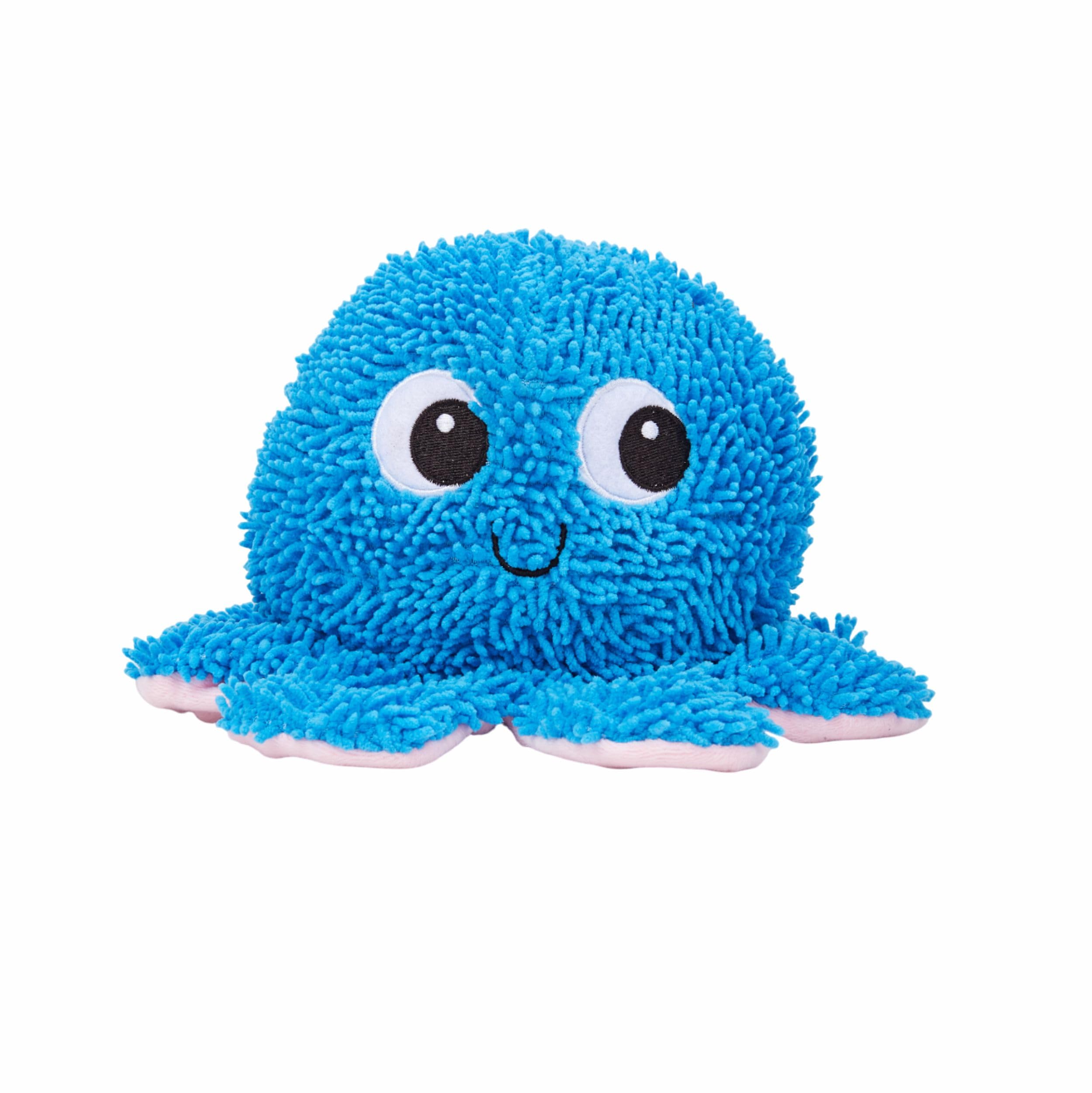 BarkButler x FOFOS Tough Dog Toy Octopus  Silent Plush Toys for Dogs, Dog Toys for Medium Dogs (520kgs)  Blue