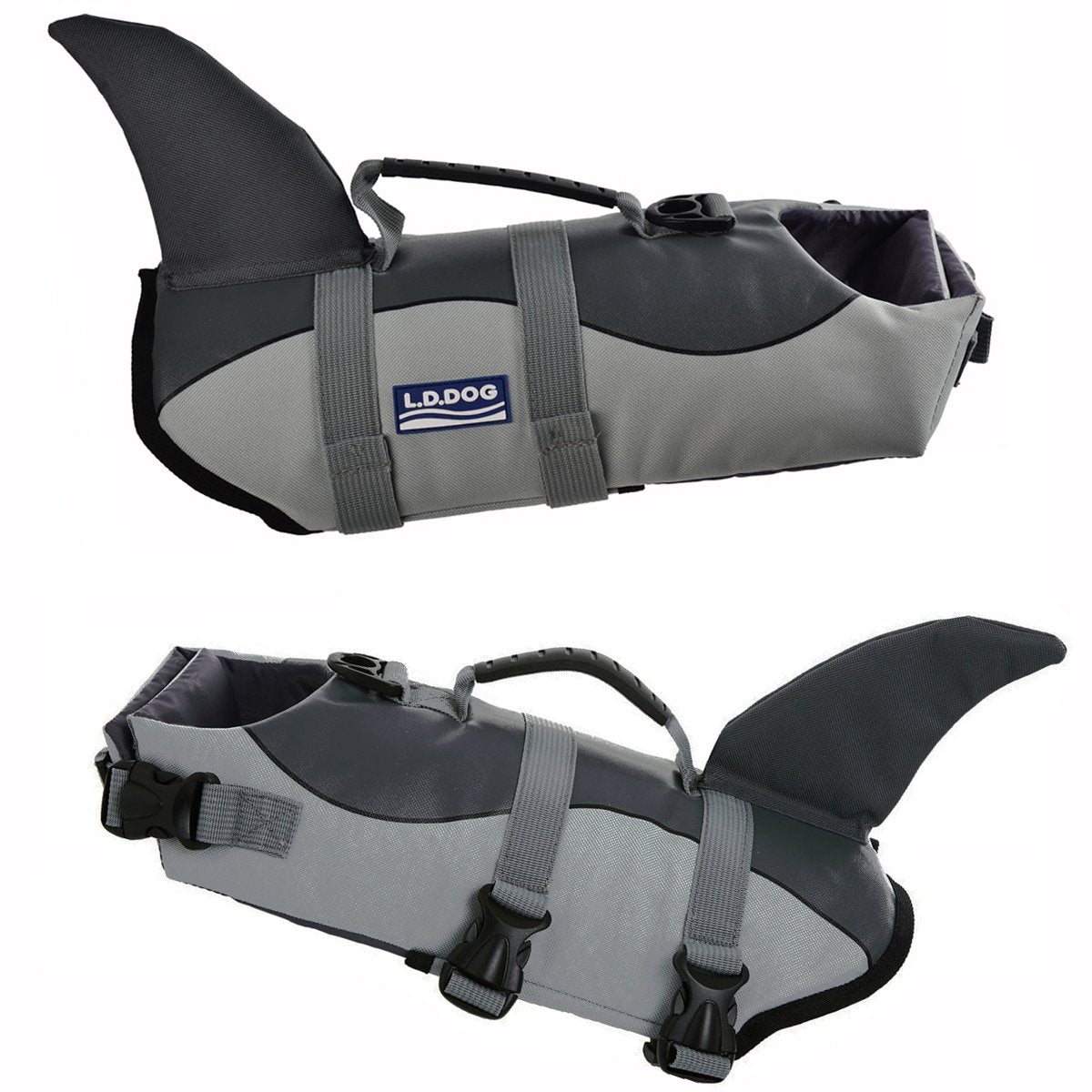 A-MORE Dog Life Jackets Dog Saver Life Jacket Dog Swimming Vest Adjustable Life Jacket for Dogs Large