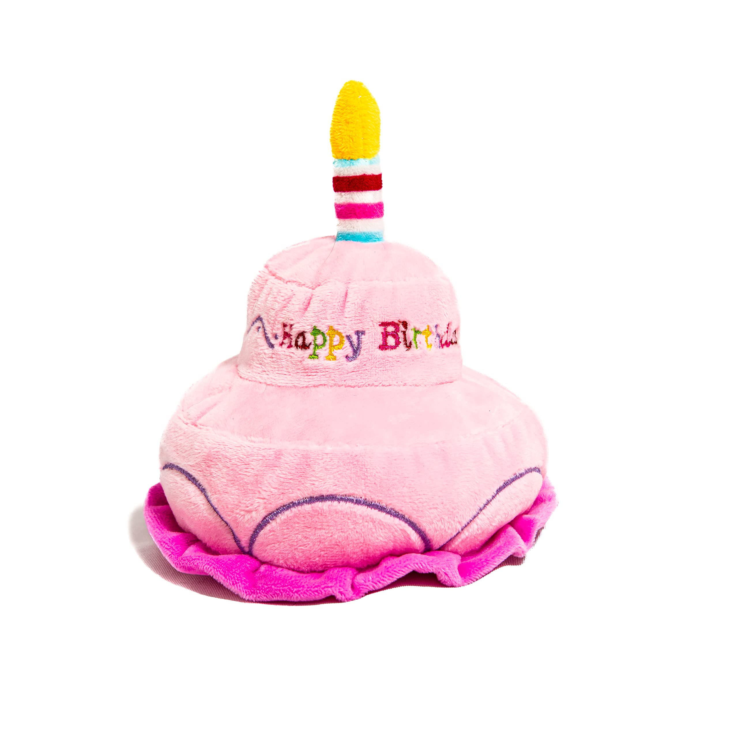 Midlee 2 Layer Birthday Cake Dog Toy (Pink)