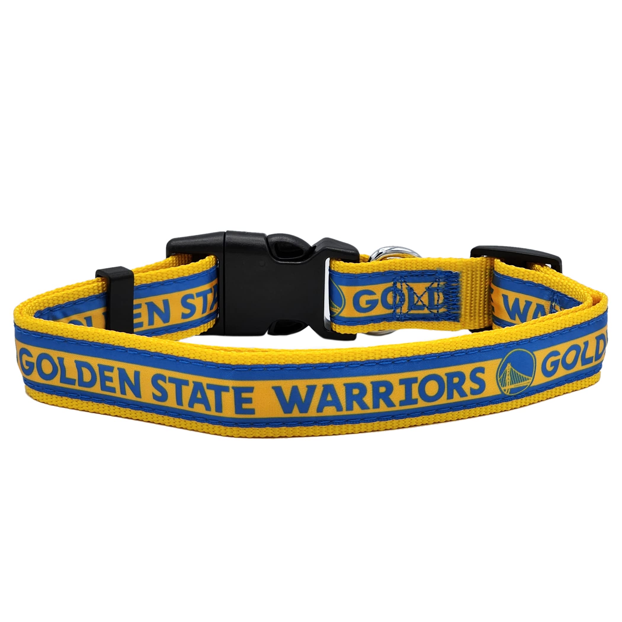 Nba Golden State Warriors Dog Collar, Size Medium. Best Pet Collar For All Sports Fans