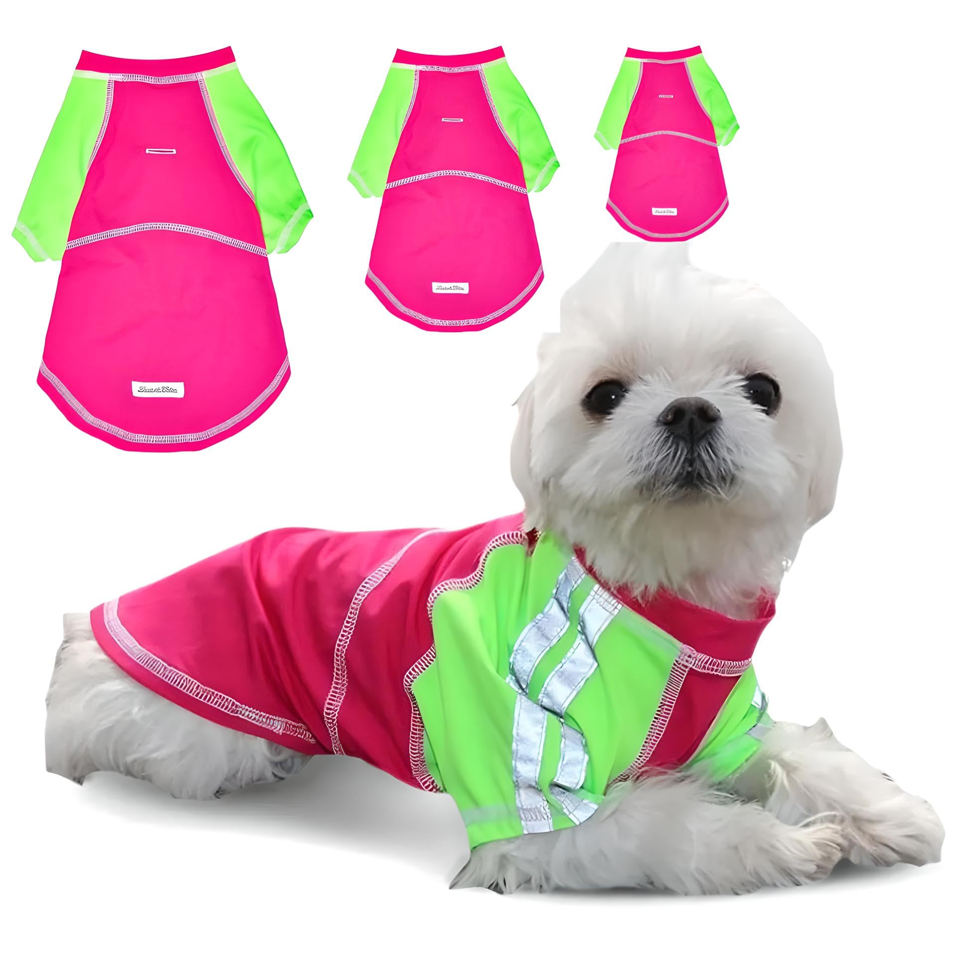 Louie de Coton Cooling Dog Sun Shirt with UPF50 + Sun Protection Tshirt for Dogs Size: XXL | UV Protection Cooling T-Shirt for D